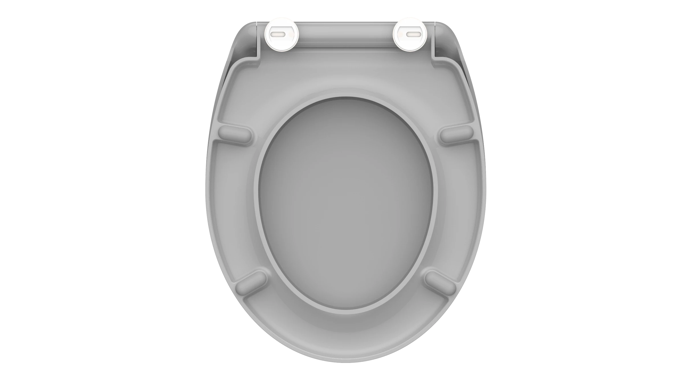 Duroplast WC-Sitz GREY, mit Absenkautomatik und Schnellverschluss