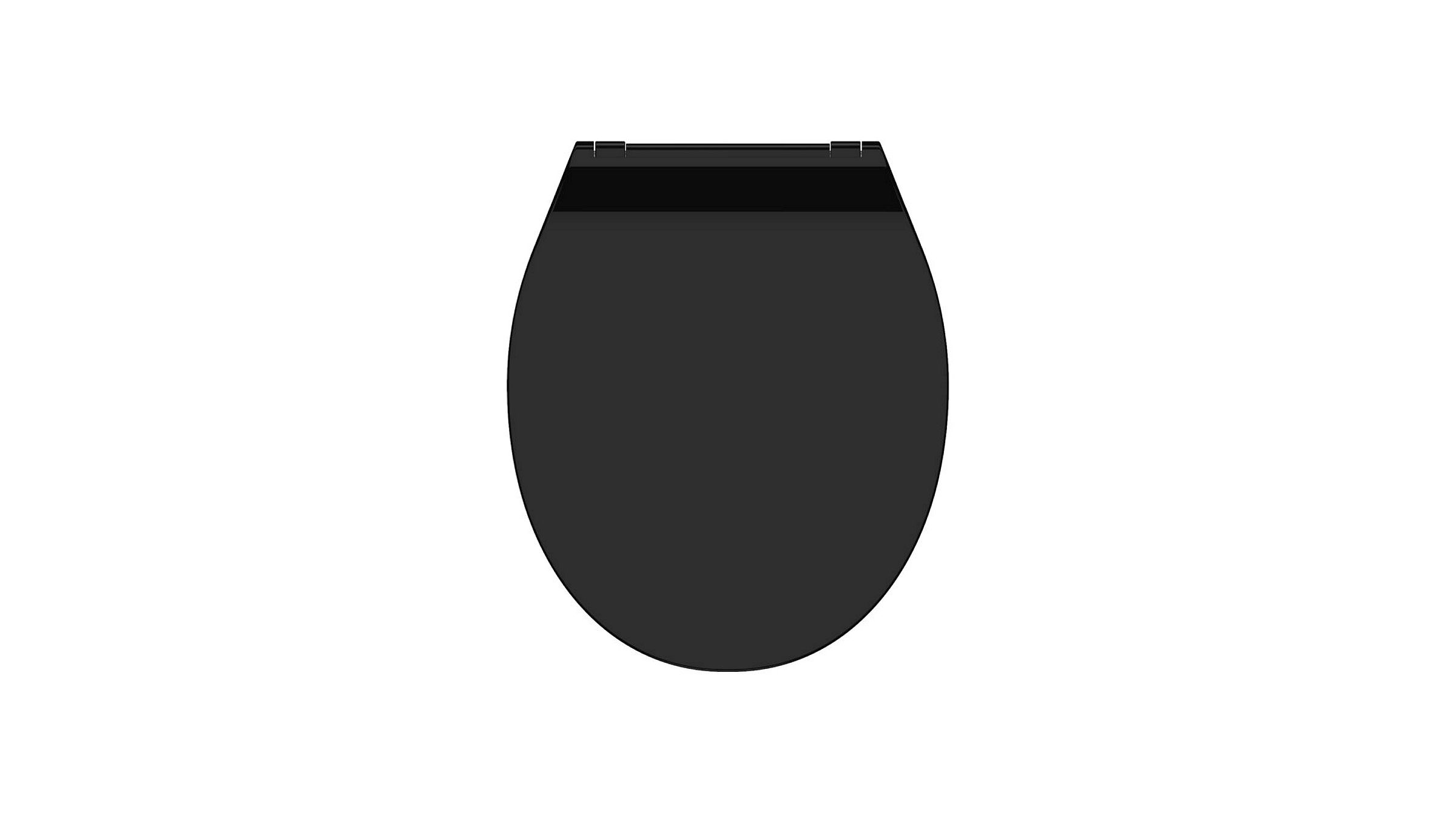 Duroplast WC-Sitz SLIM BLACK, mit Absenkautomatik und Schnellverschluss