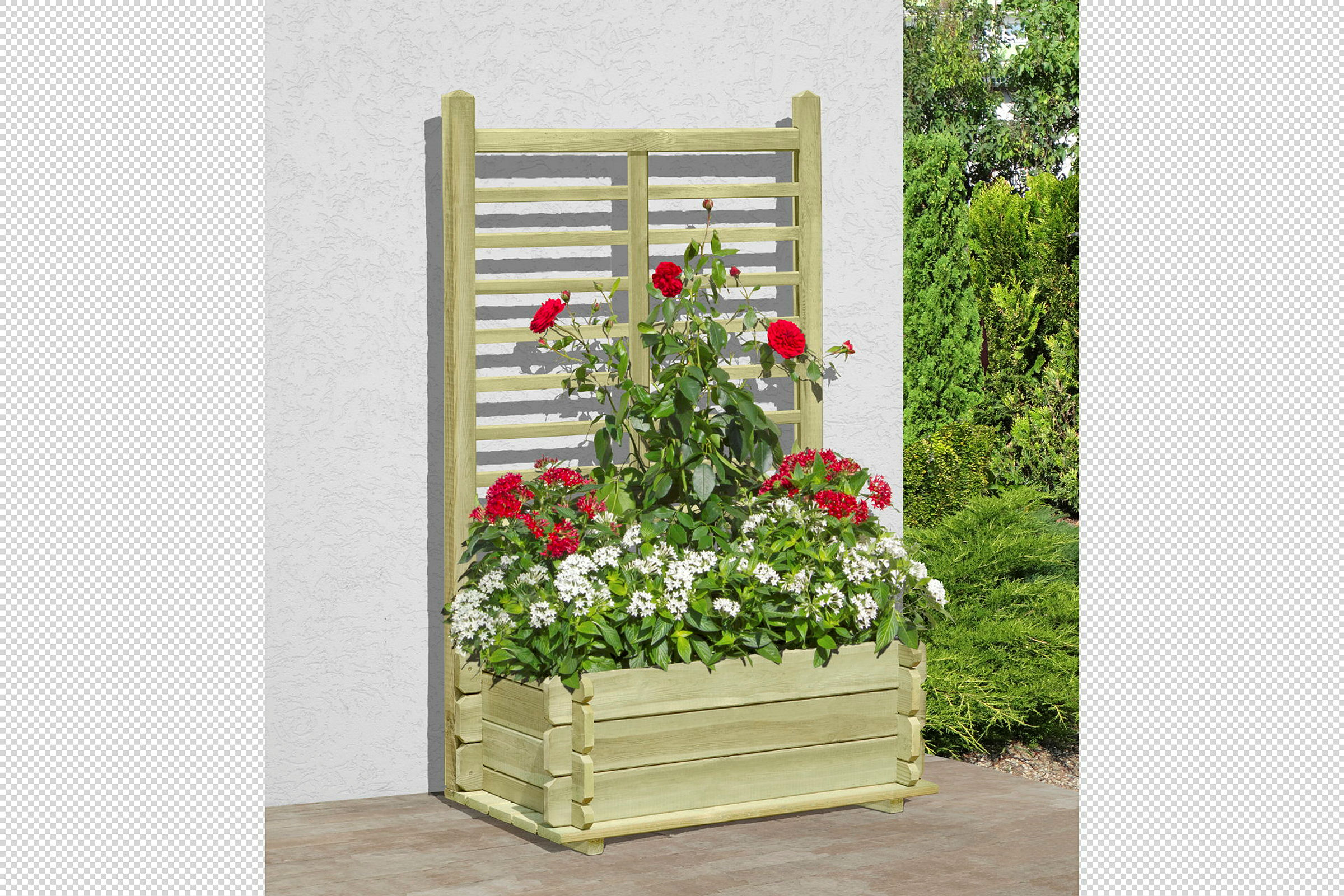 SENA Pflanzkasten grün 80x45x32cm