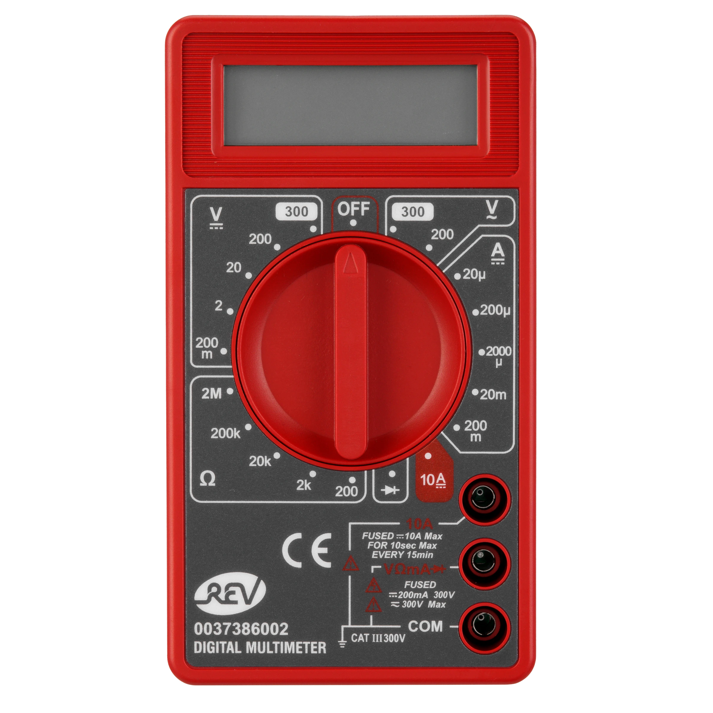 Vielfachmessgerät digital Basic schwarz/rot