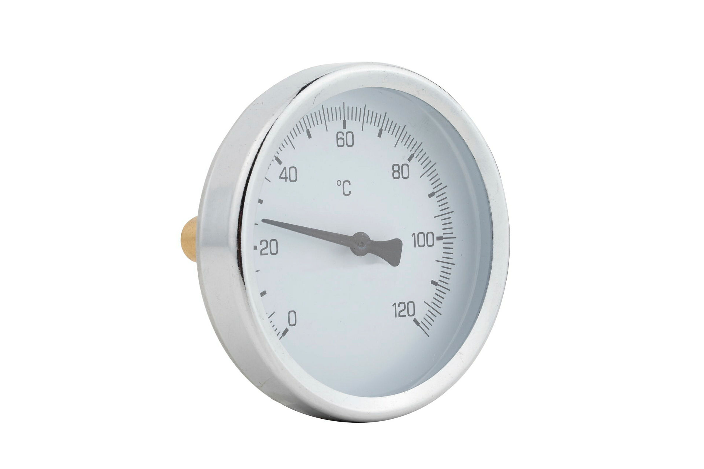 Zeigerthermometer, 80 mm, 1/2''AG, Anschluss hinten