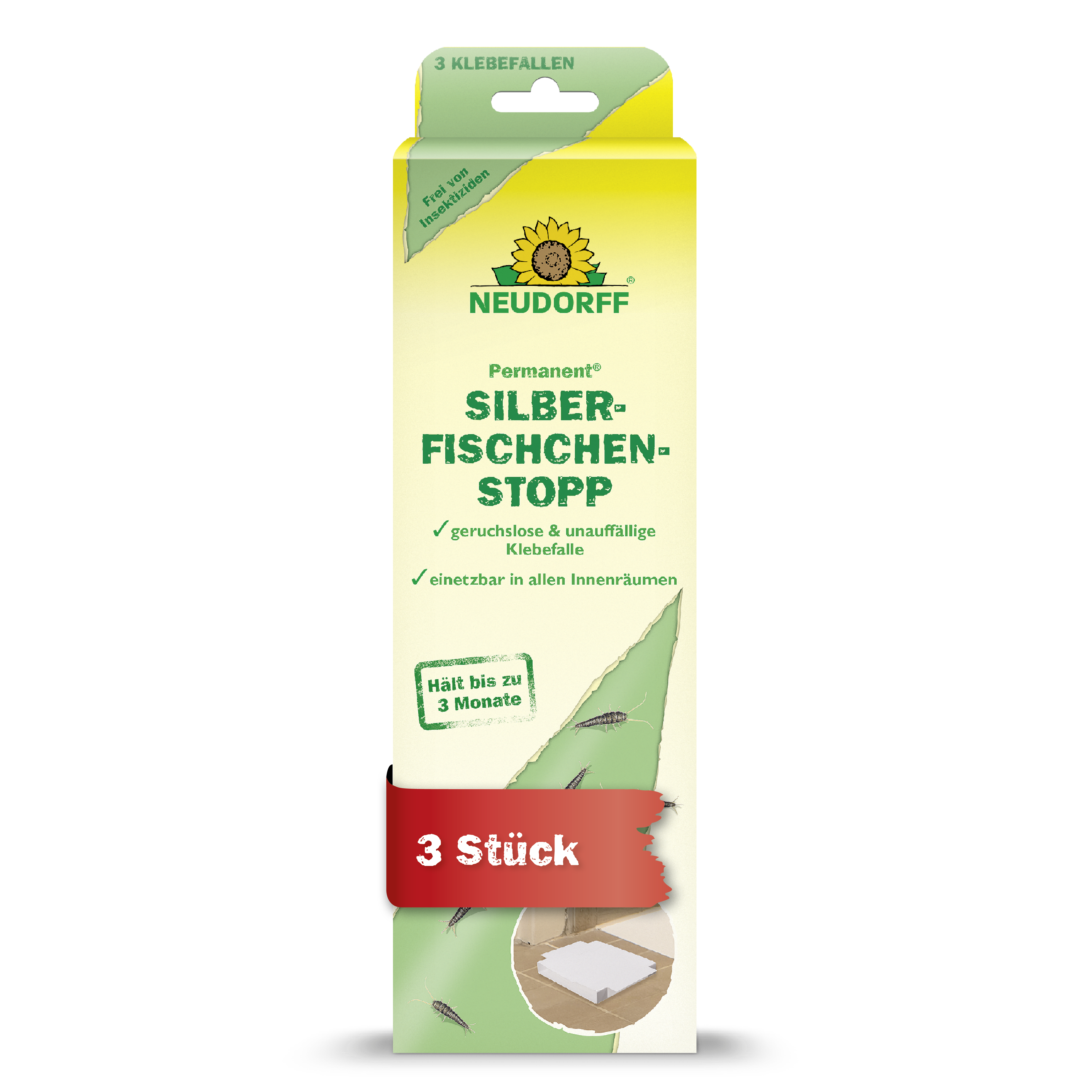 Neudorff PermanentSilberfischchenStopp, 3 Stück