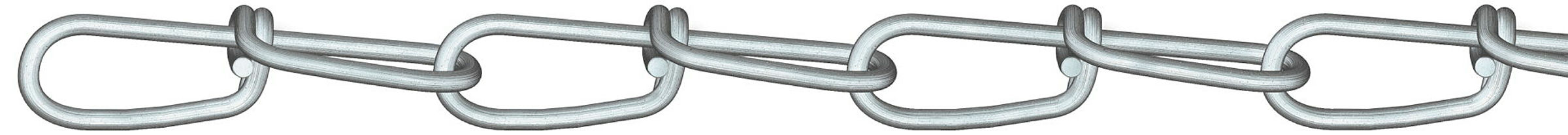 Knotenkette (DIN 5686) (Spule) 2,2 mm Stahl galvanisch verzinkt, 60 m