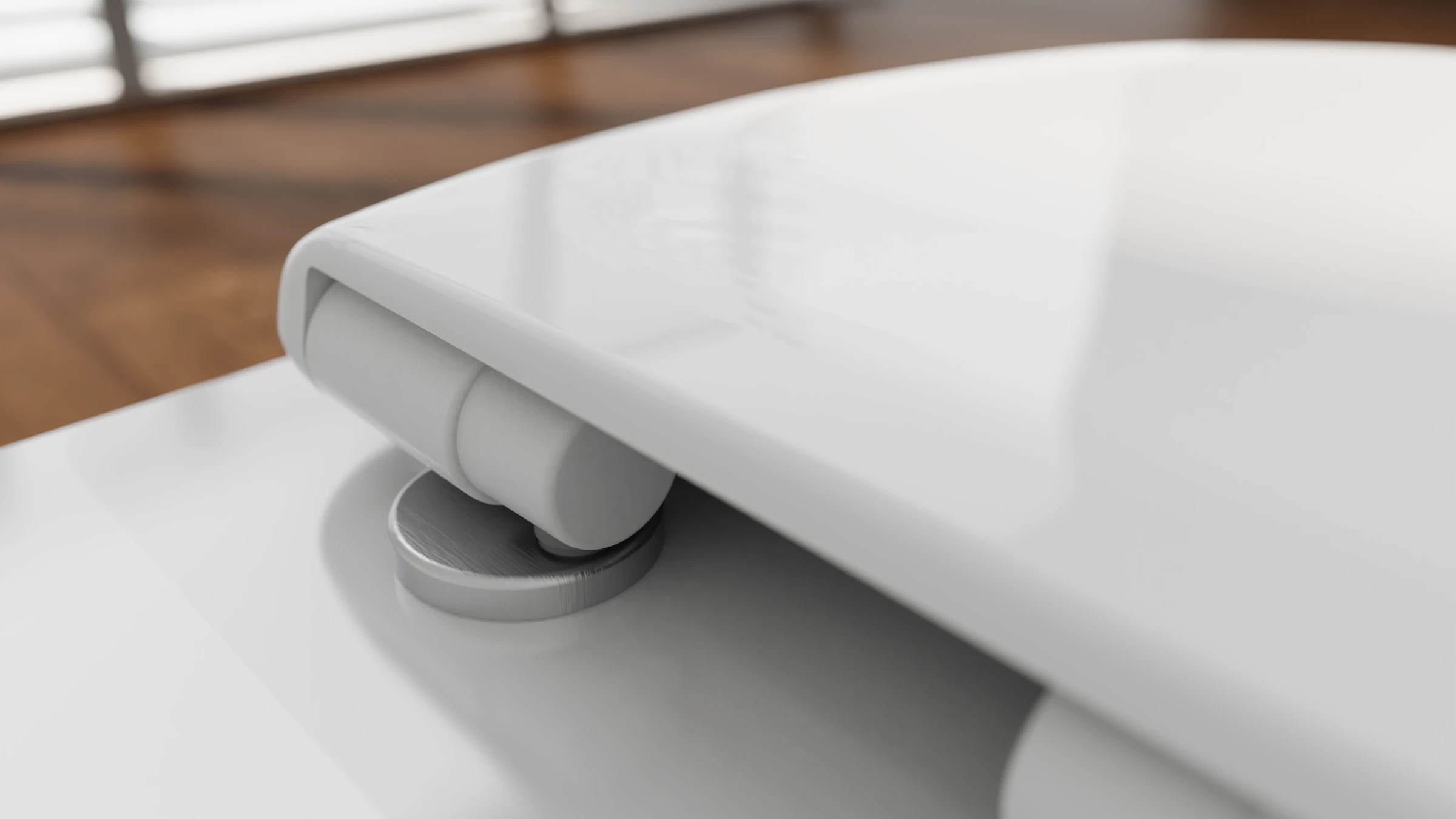 Duroplast WC-Sitz WHITE, mit Absenkautomatik und Schnellverschluss