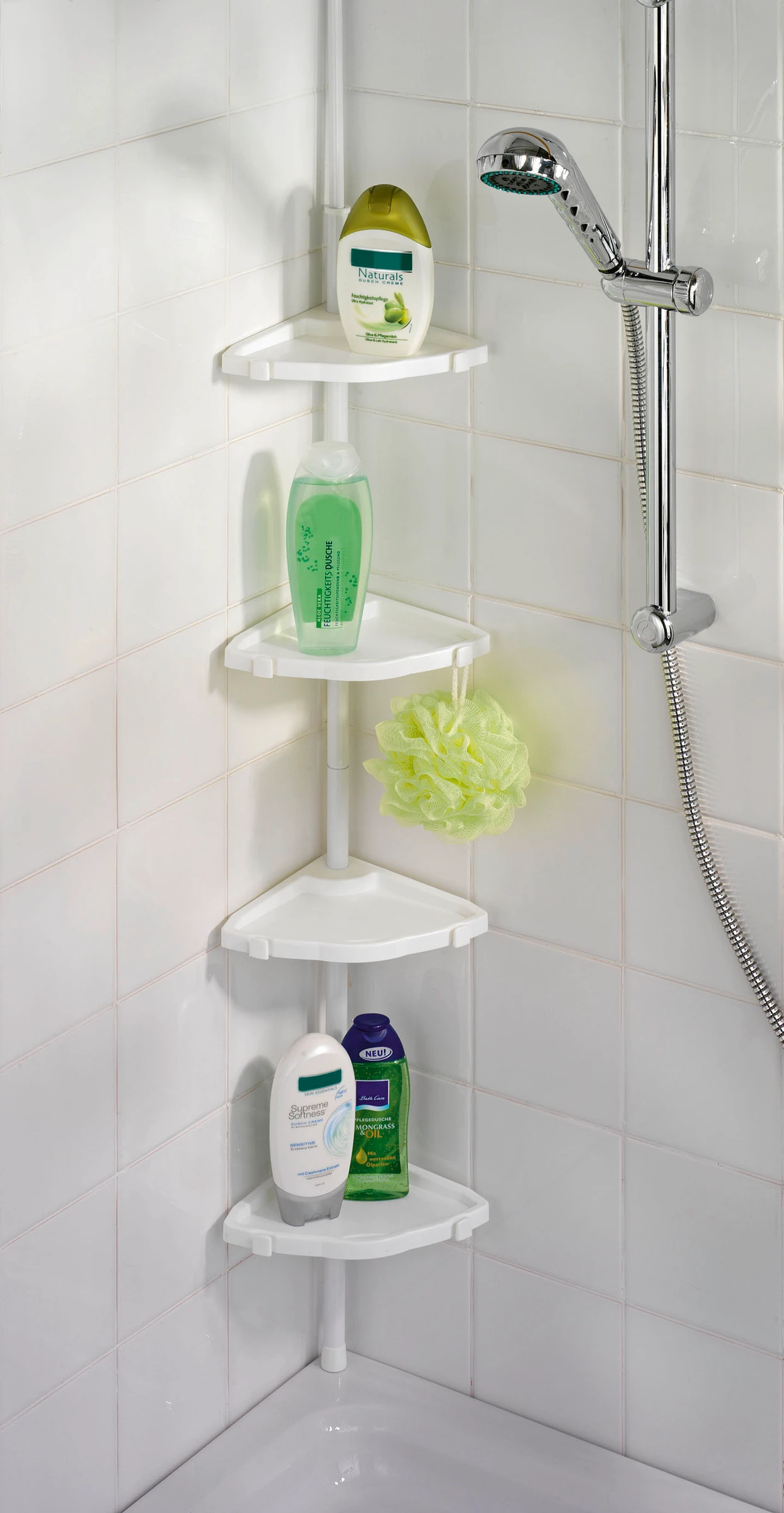 Teleskop Duschecke Easy weiss