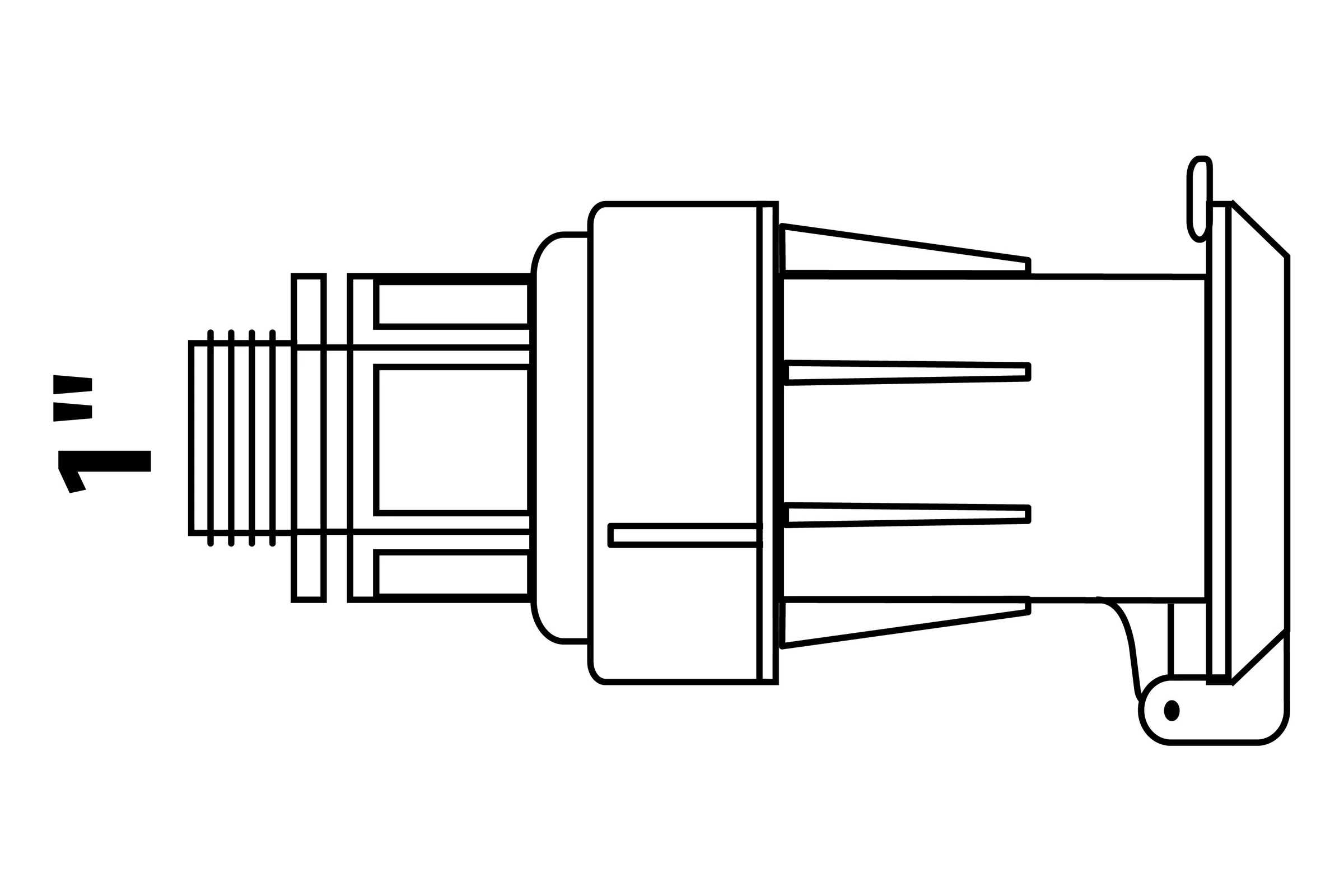 PP Wassersteckdose, 1''AG, für HDPE