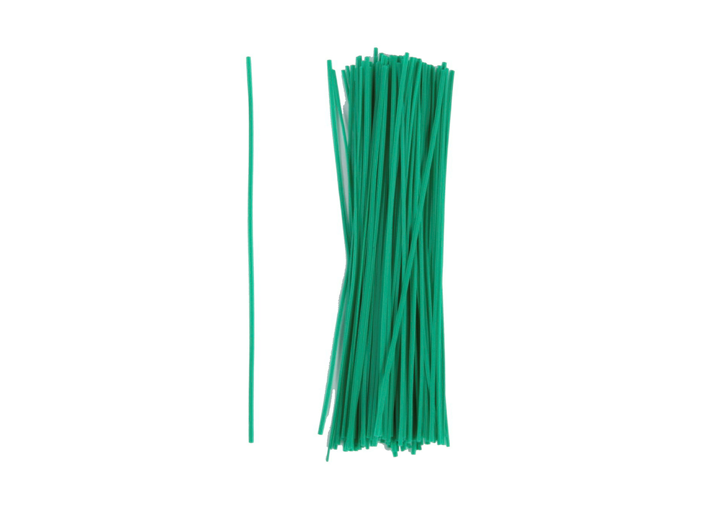 Drehbinder Classic, L: 15 cm,100 St., Draht, grün