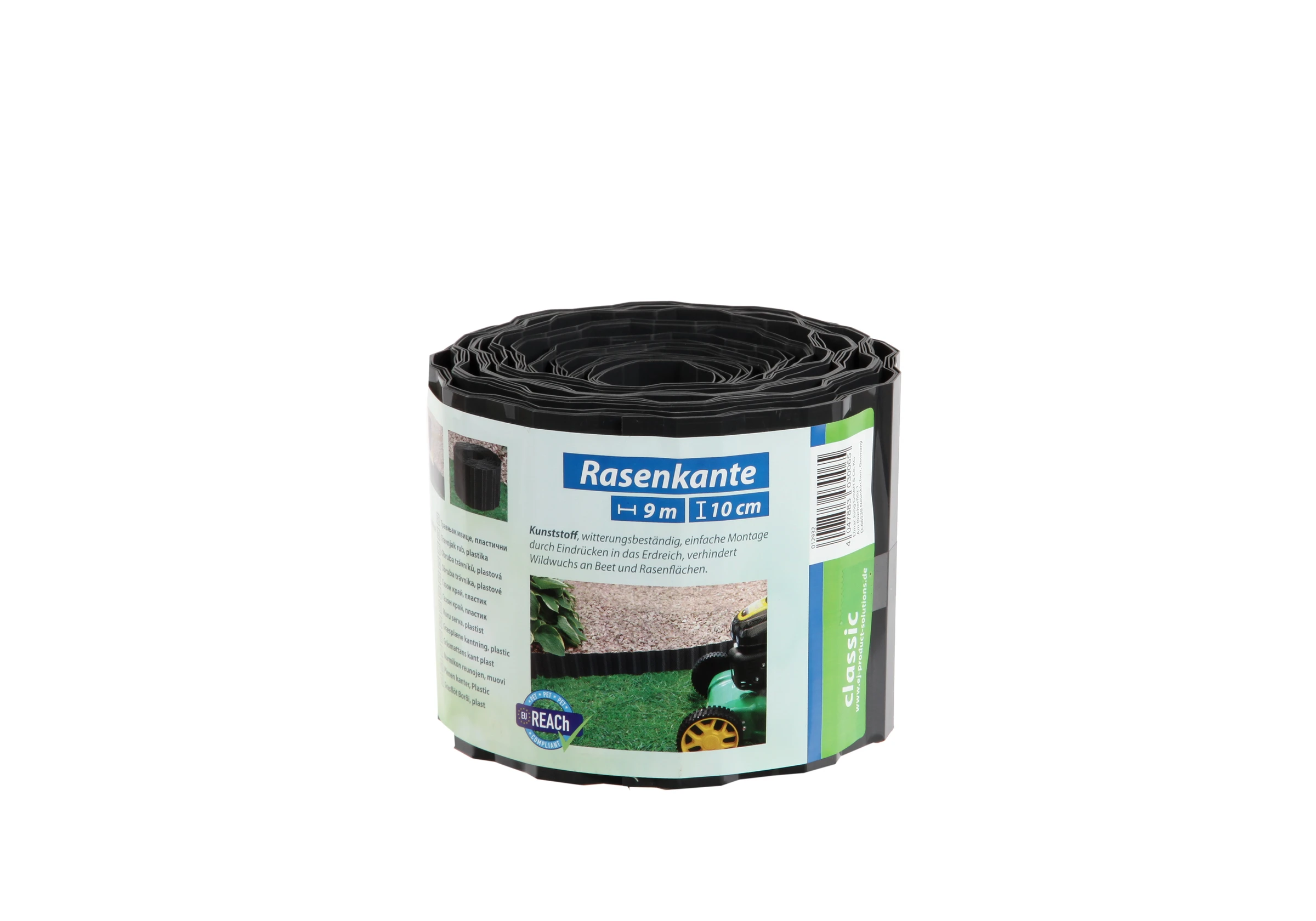 Rasenkante Kunststoff Classic L=9m, H=10cm, anthrazit