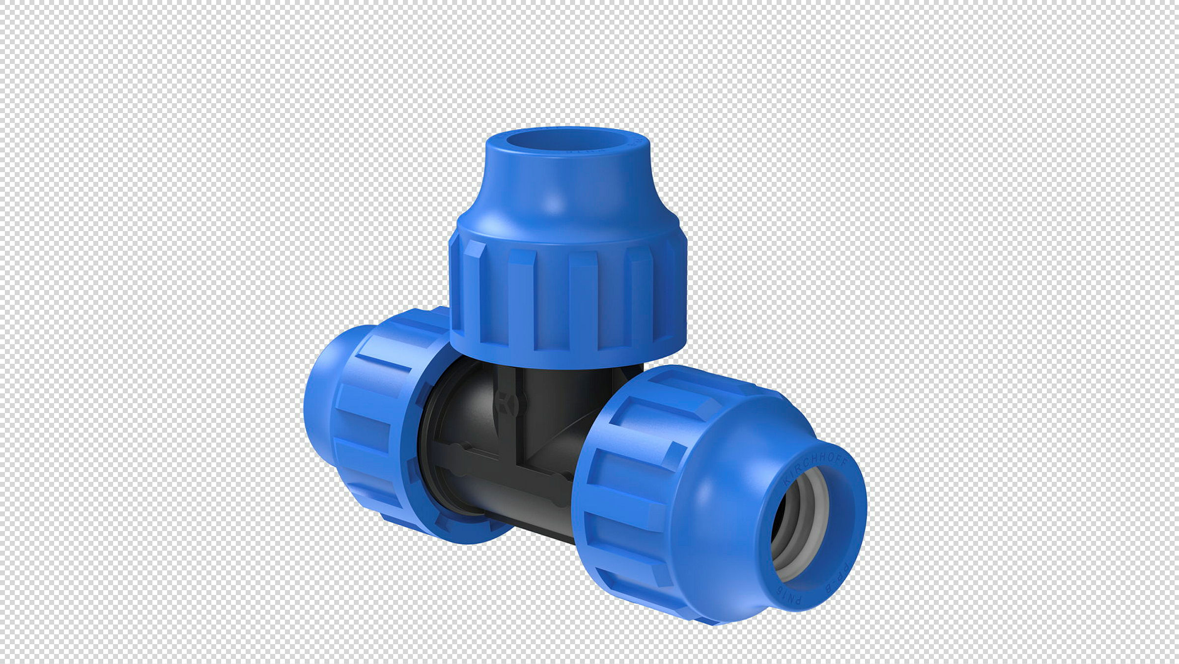 PP T-Stück, 20 mm, Klemmfitting für HDPE