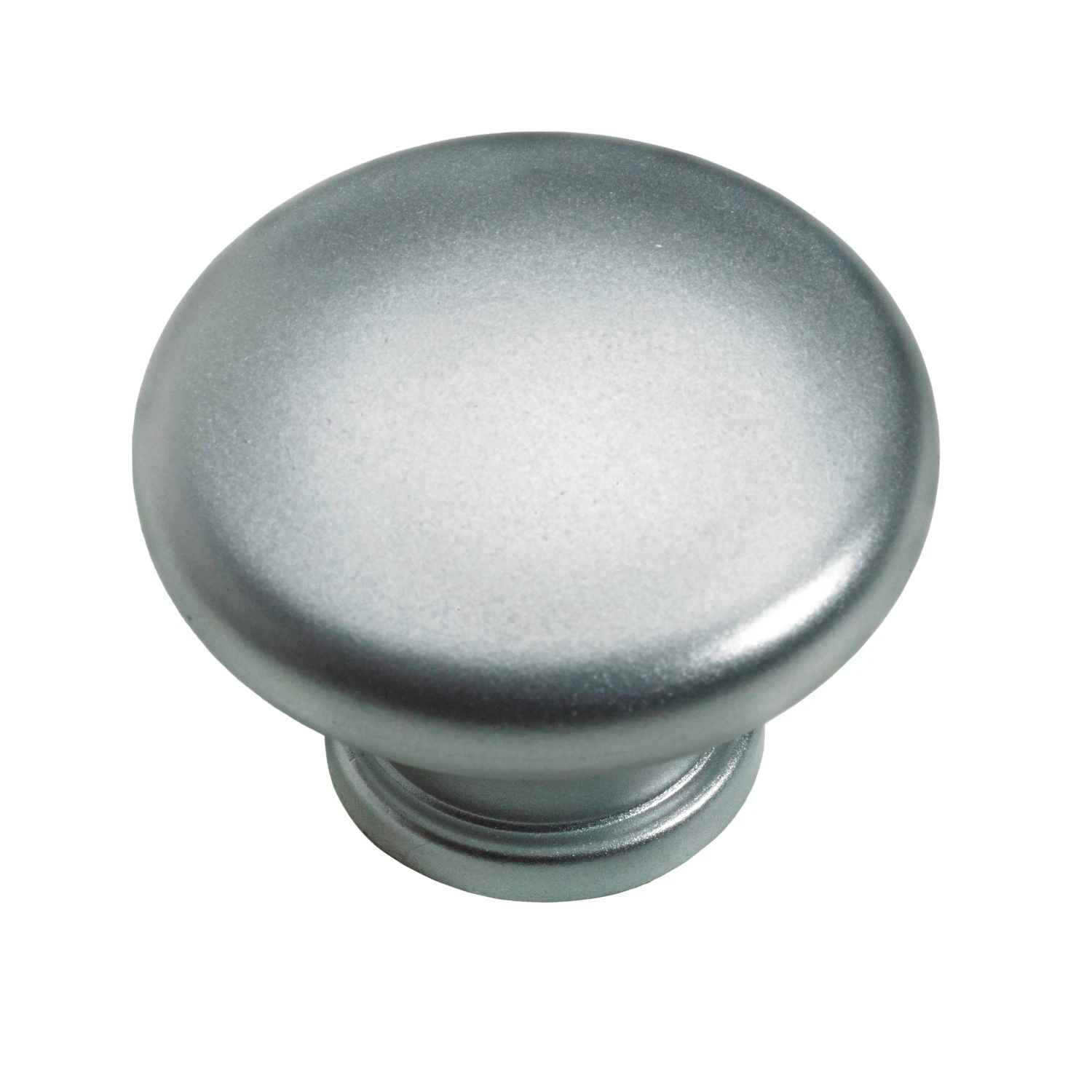 Möbelknopf D40mm Kunststoff Alu-Optik