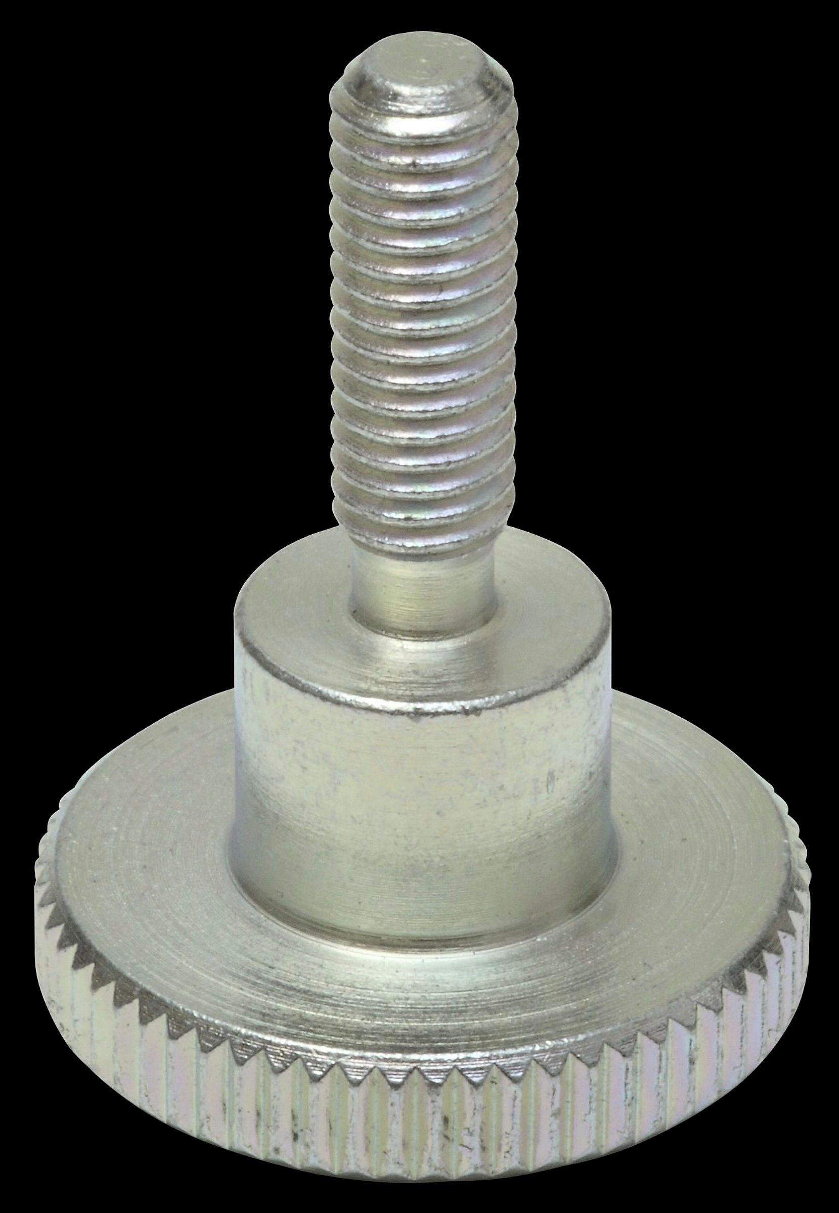 Rändelschraube M5 x 16, vz, DIN 464