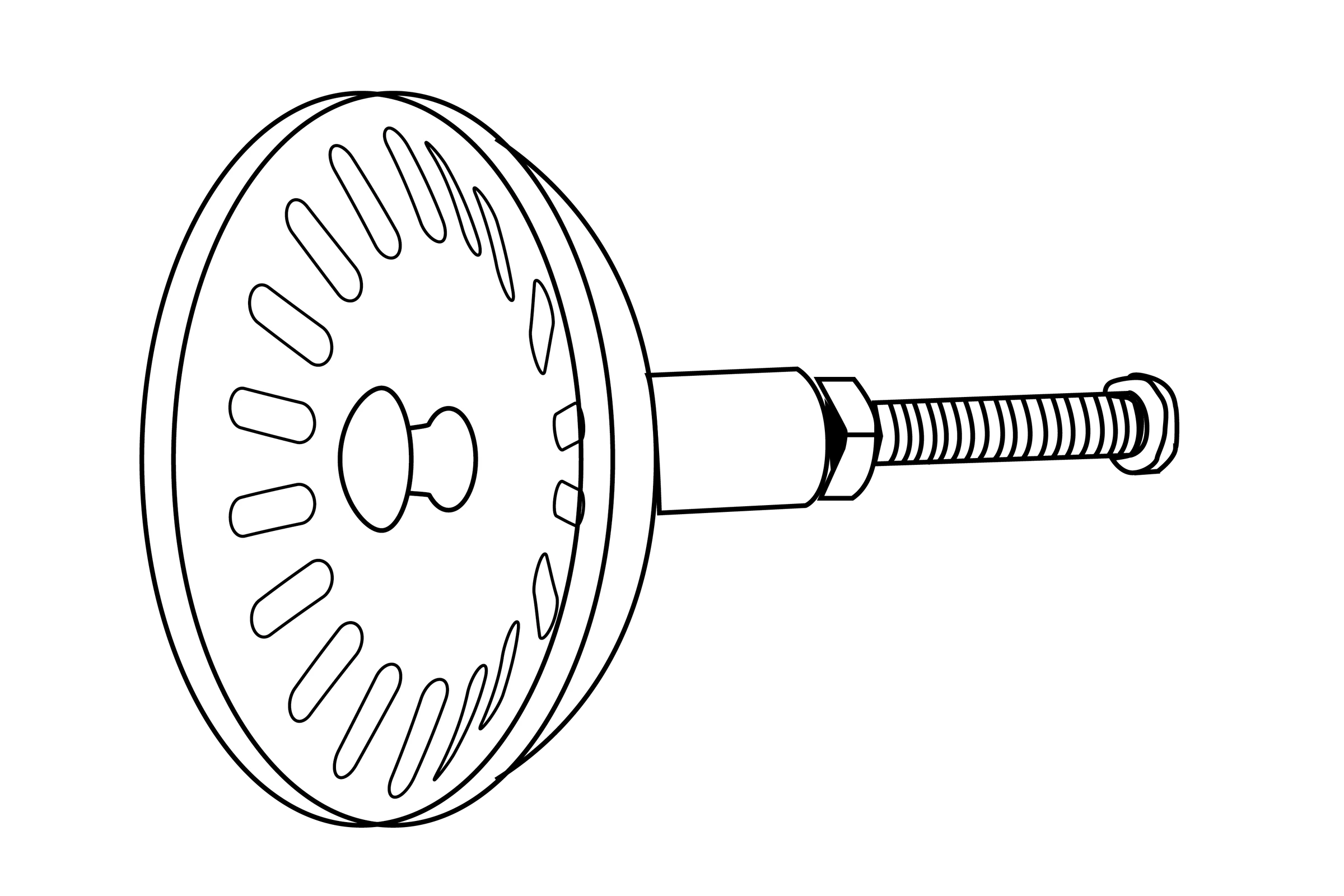 Ersatz-Sieb, Edelstahl, Ø 81 mm, für Korbventil Ø 114 mm, mit Schraube