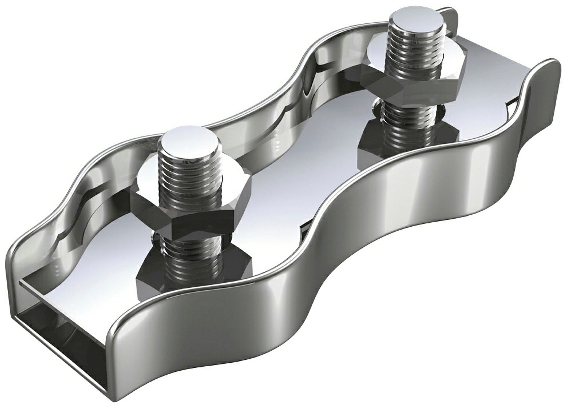 Duplex Drahtseilklemme aus Edelstahl (SB-Box) für 6 mm Seil