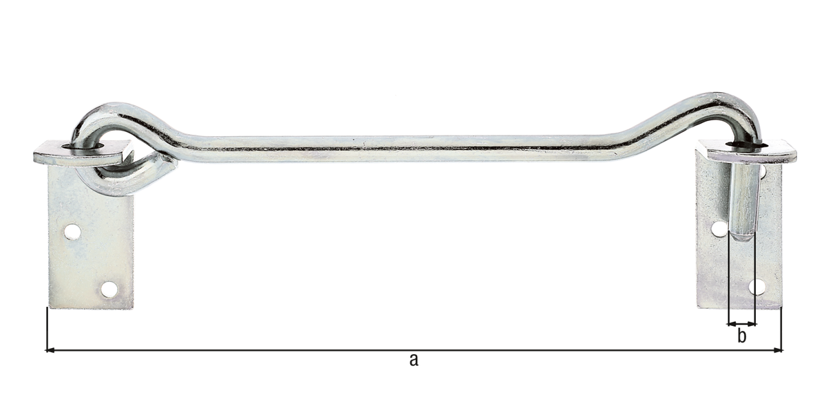 Sturmhaken mit Winkelplatten 280Ø12 verzinkt