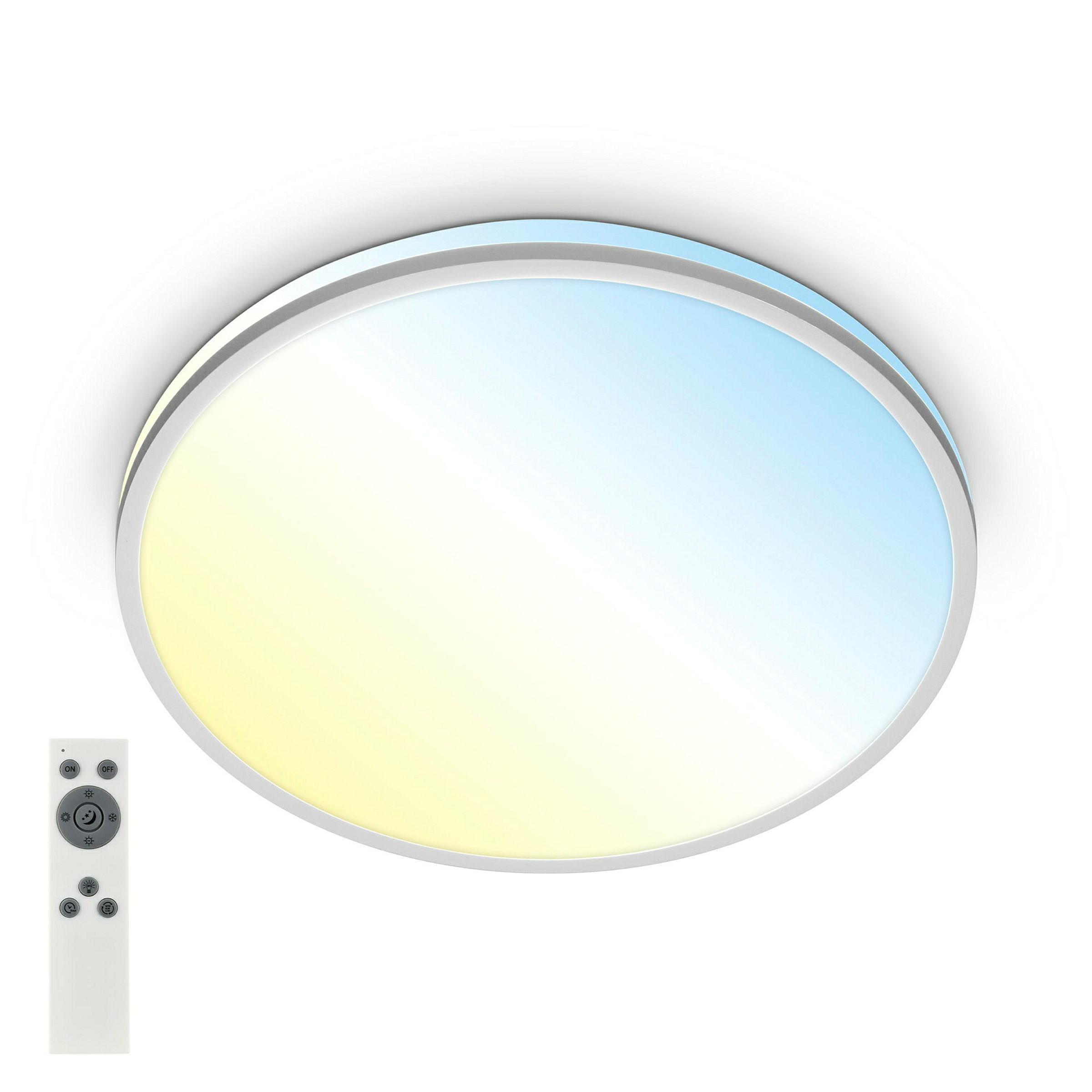 LANA CCT LED Deckenleuchte, chrome-matt, LED/22W