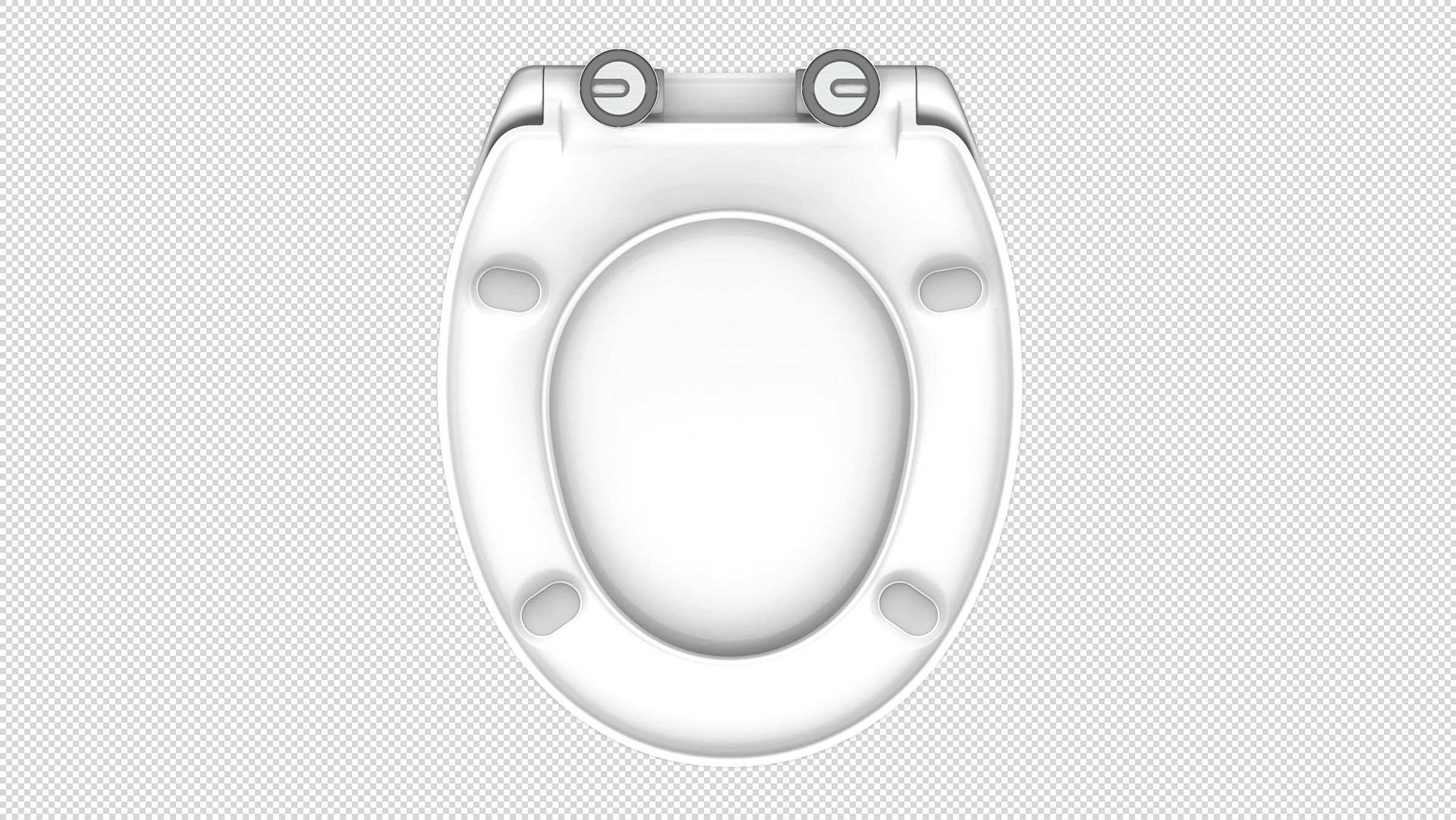 Duroplast WC-Sitz WHITE, mit Absenkautomatik und Schnellverschluss