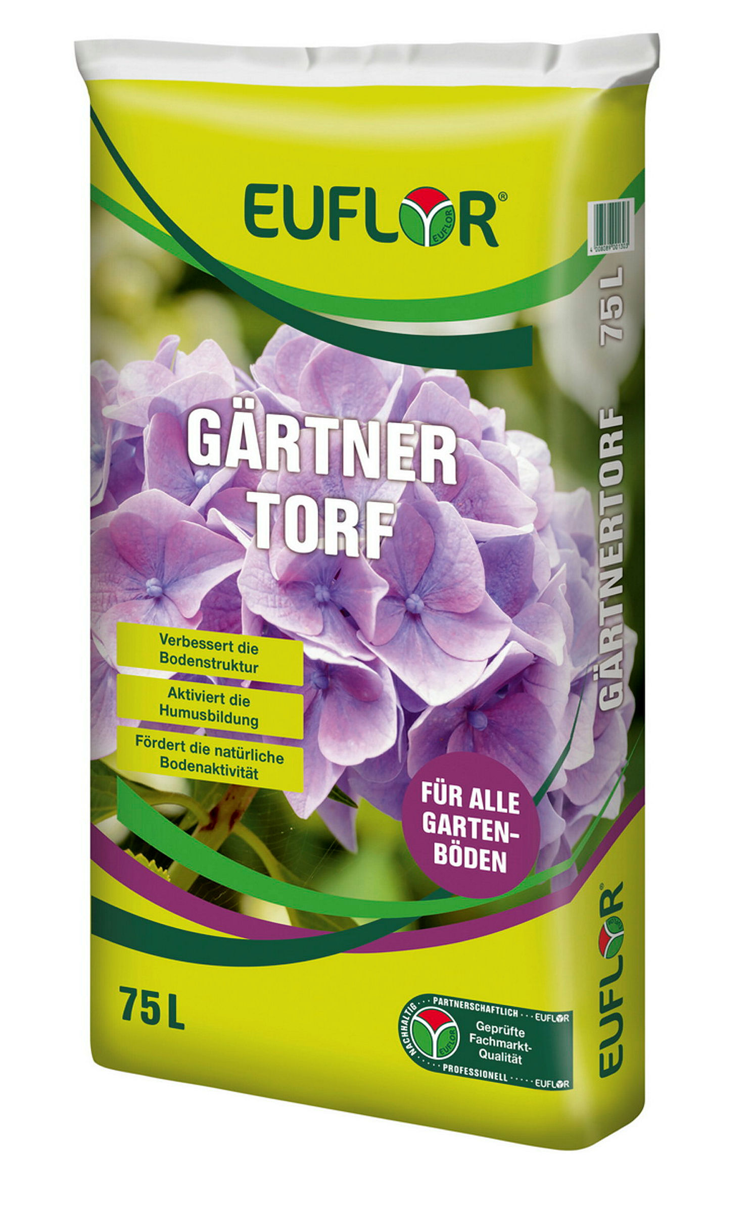 Euflor Gärtnertorf75 L Sack, auf EP, VE 39