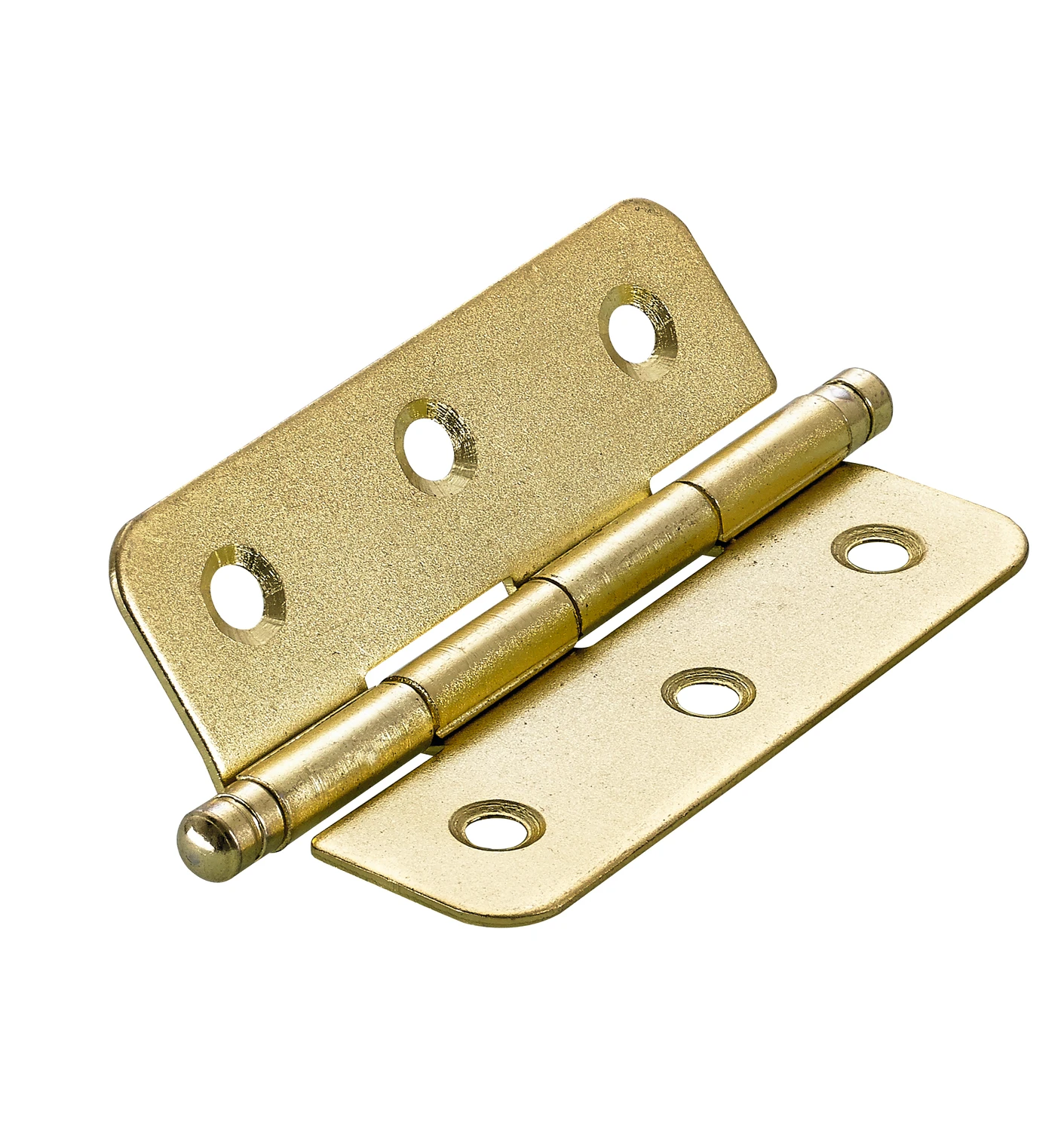 Zierscharnier 60x40mm Stahl vermessingt, 2 Stück