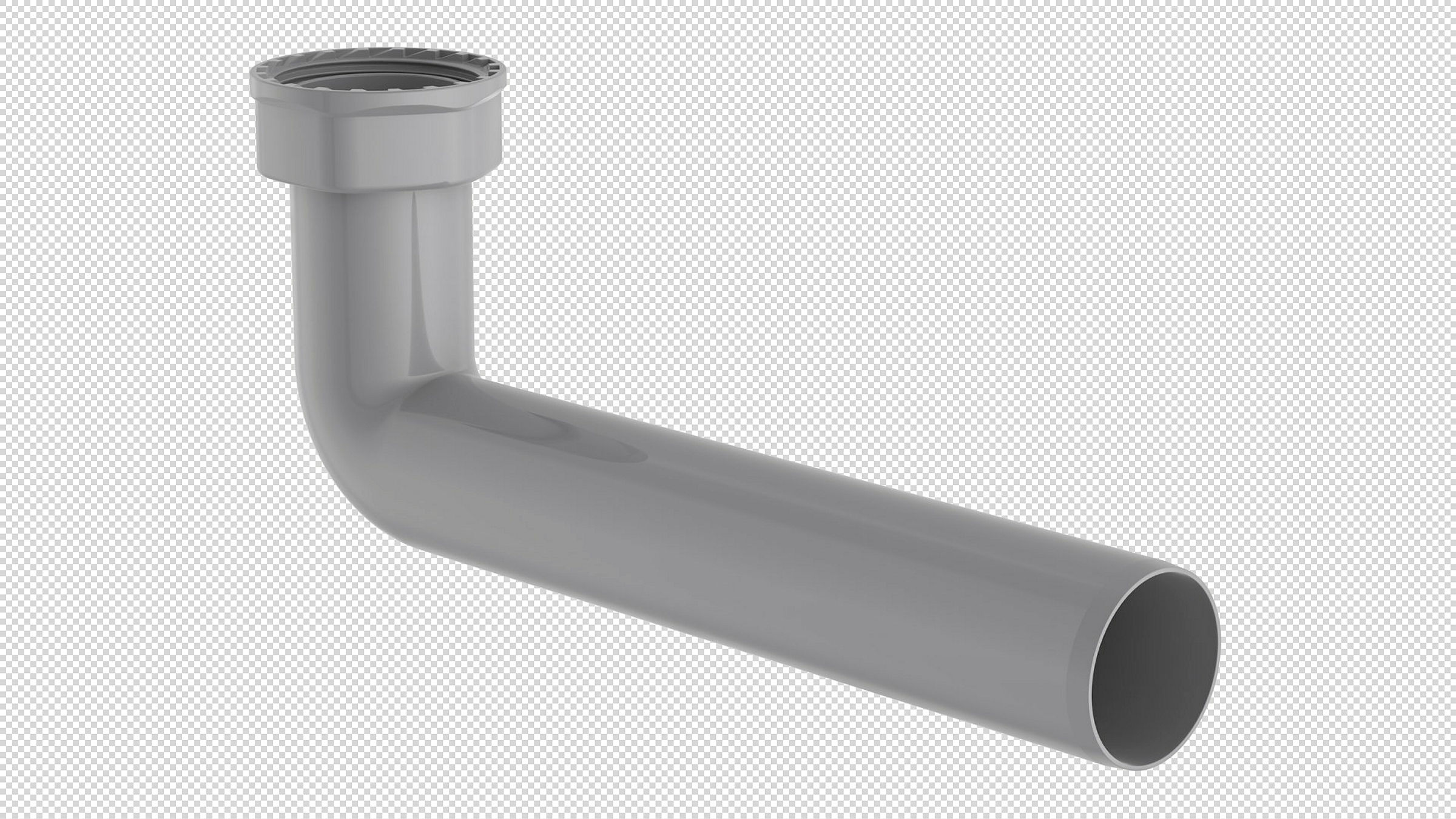 ECO-SAVE KS Abgangsbogen, Grau, 1 1/2''IG x 235 mm x 40 mm