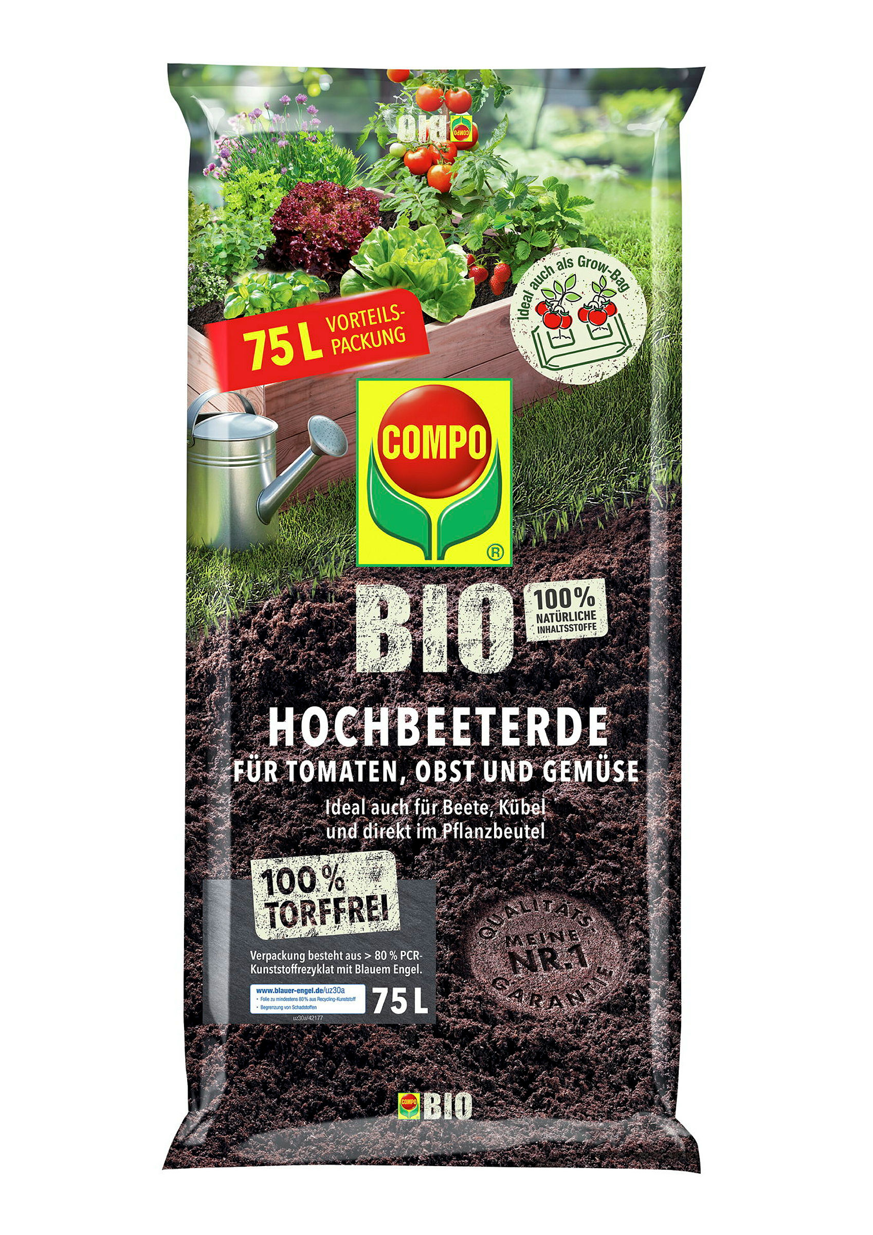 Compo BIO Hochbeeterde75 L