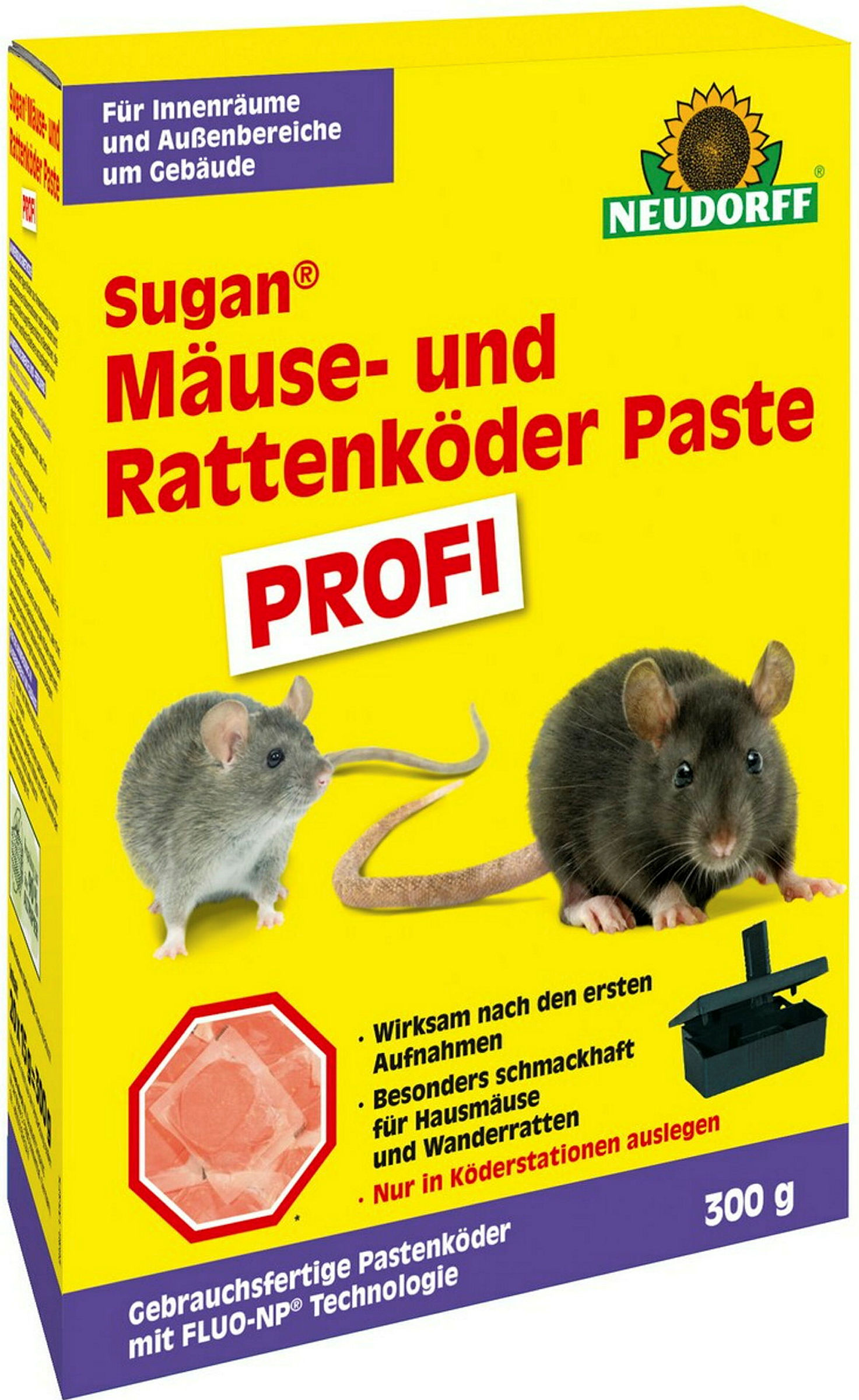 Neudorff Sugan Ratten-u.Mäuseköder Paste Profi, 300 g