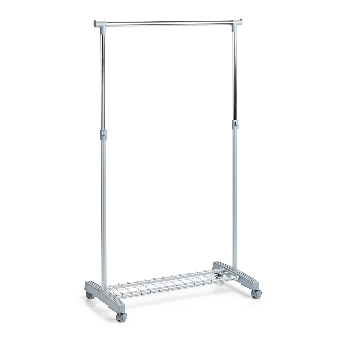 Rollkleiderständer, Metall/Kunststoff 83x43x93,5-170 cm