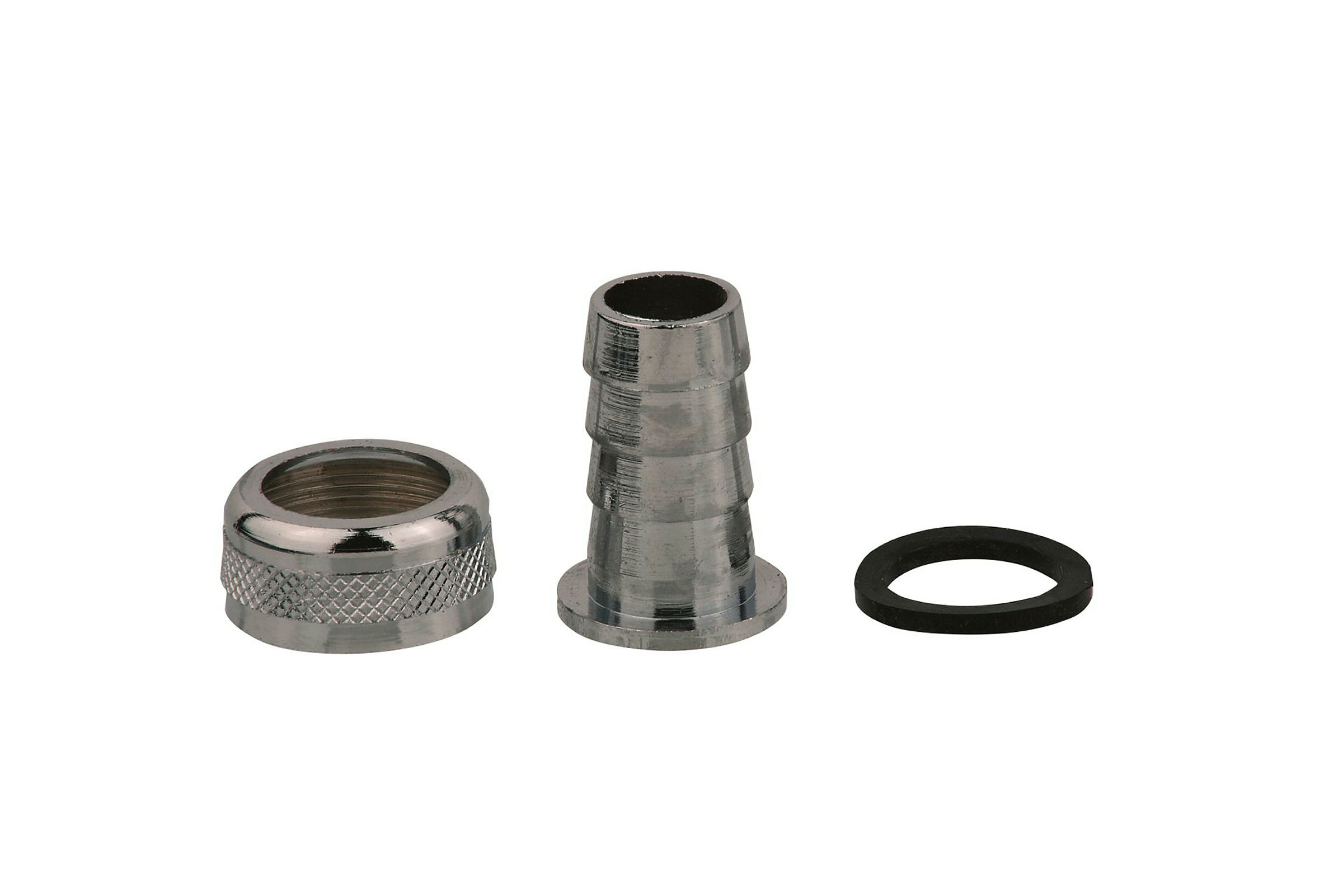 MS Halbe Schlauchverschraubung, Chrom, M22IG x 1/2''T