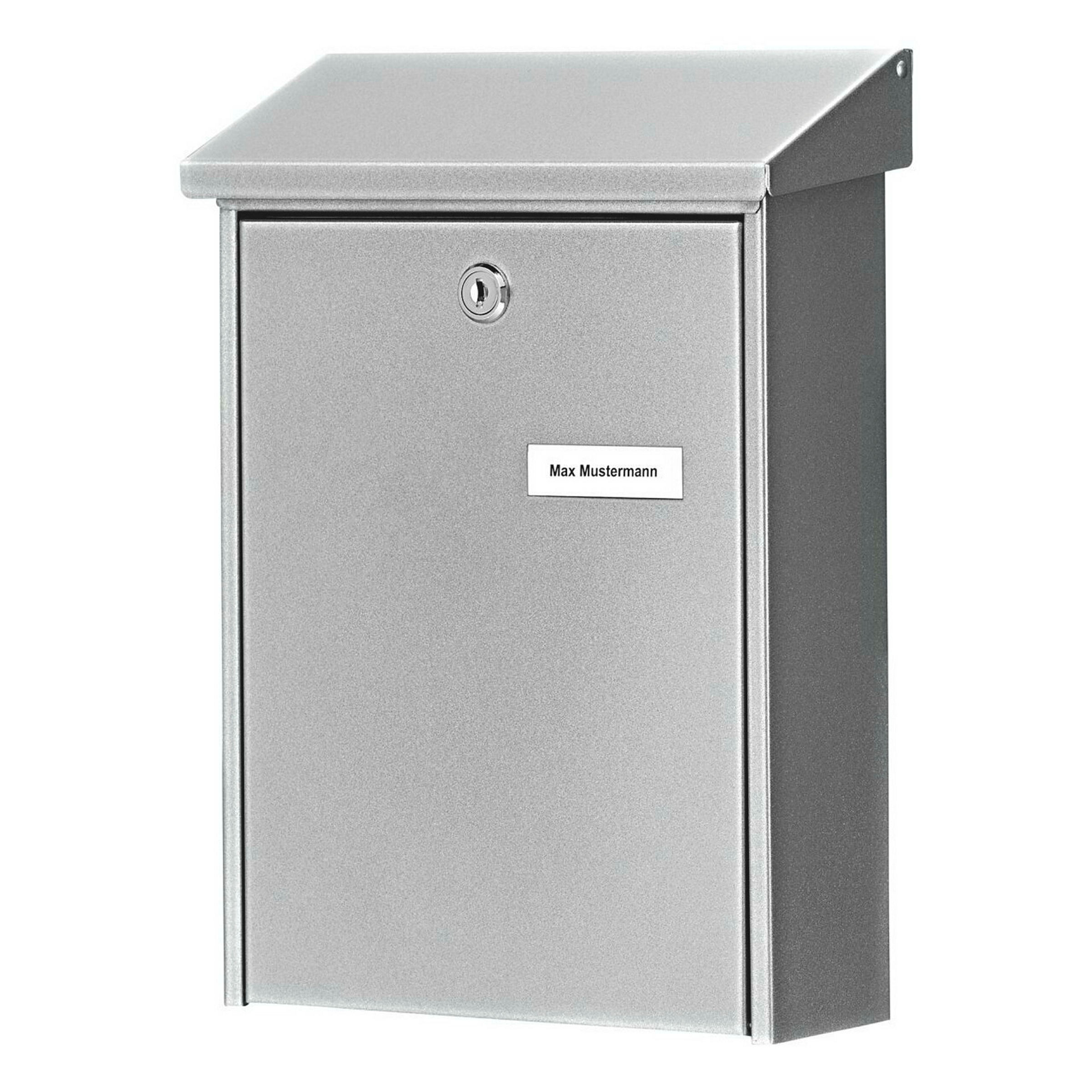 Briefkasten Stahl-lackiert Daily 5861 Si silber