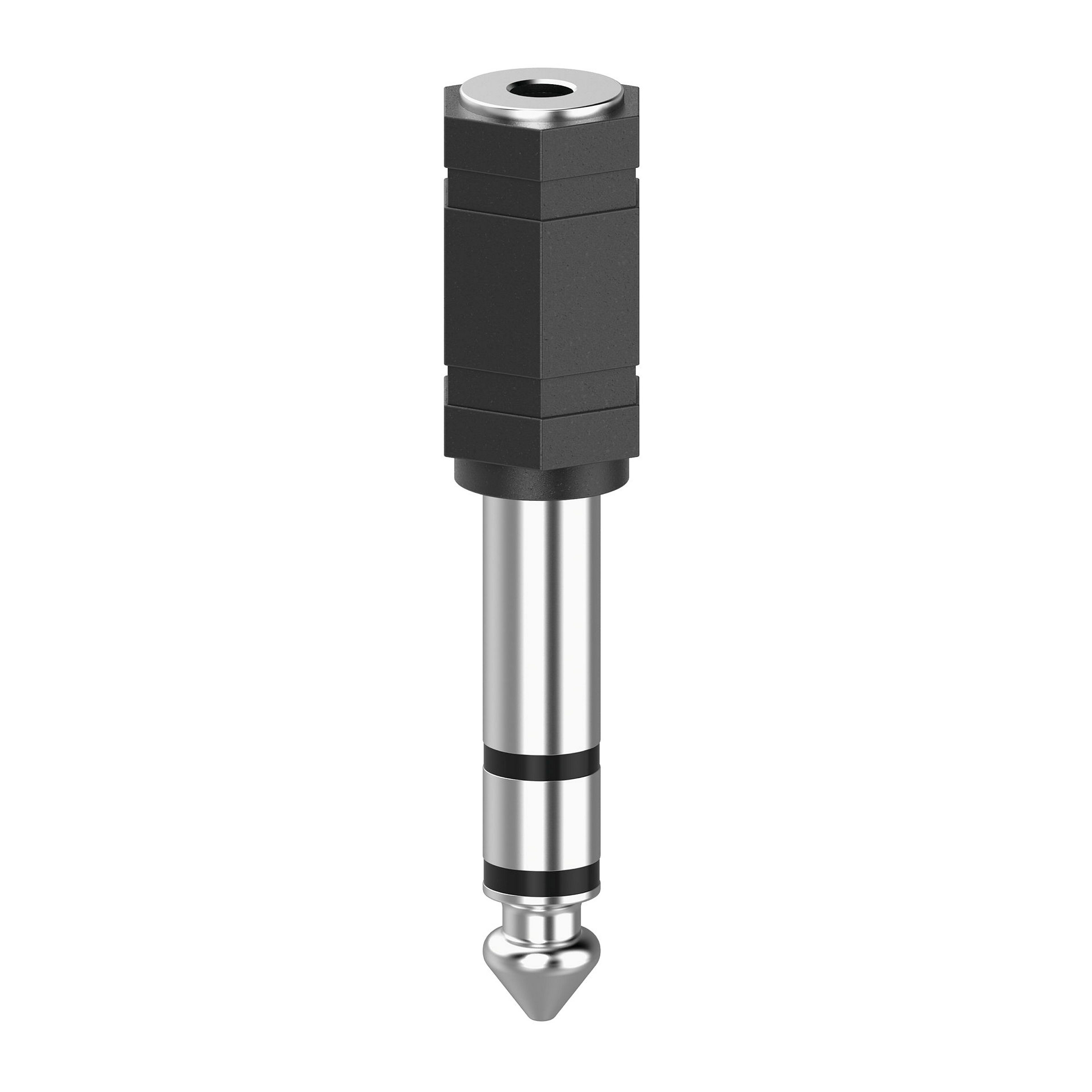 Hama Audio-Adapter, 3,5-mm-Klinken-Kupplung - 6,3-mm-Klinken-Stecker, Stere