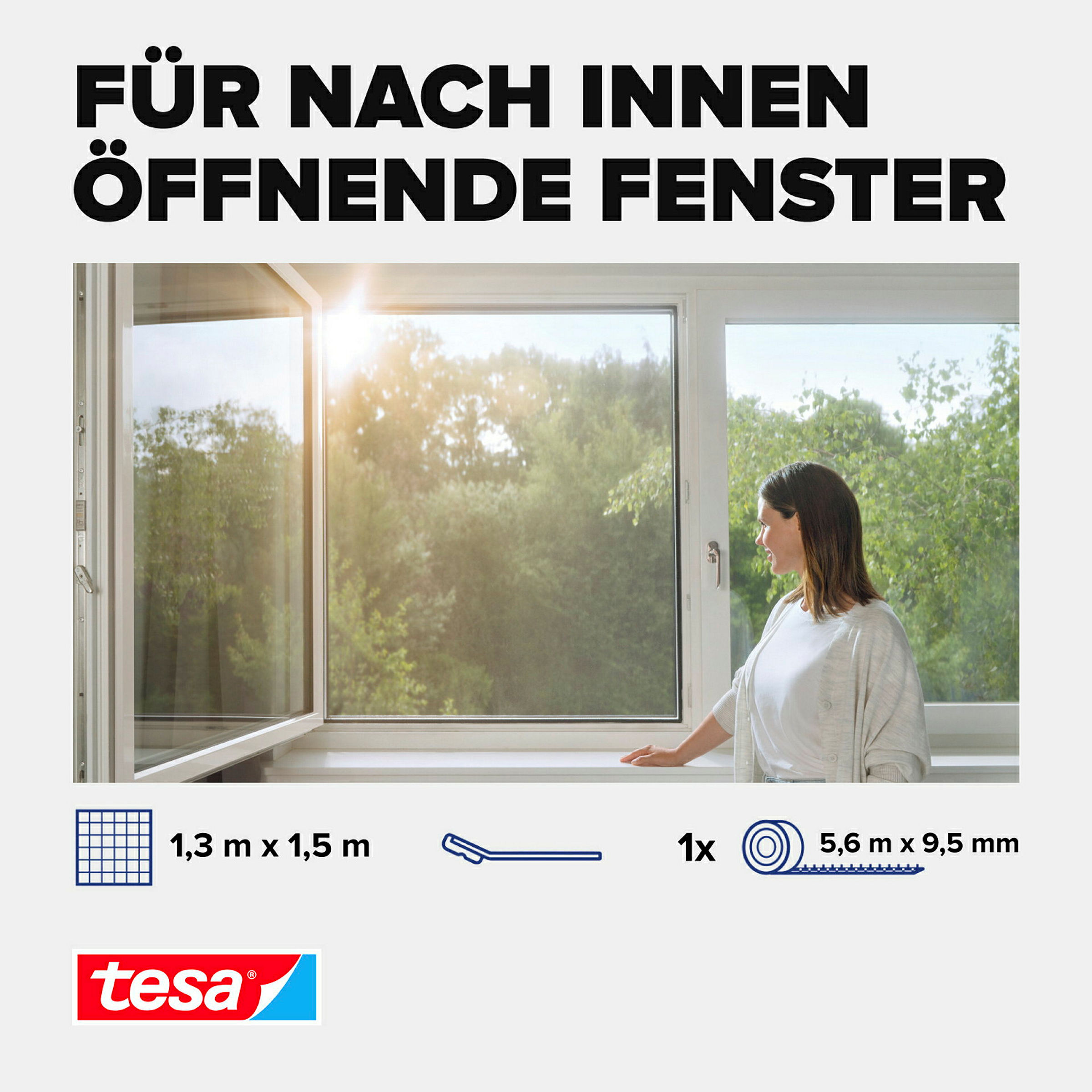 tesa® Pollenschutzgitter 1,30m x 1,50 m
