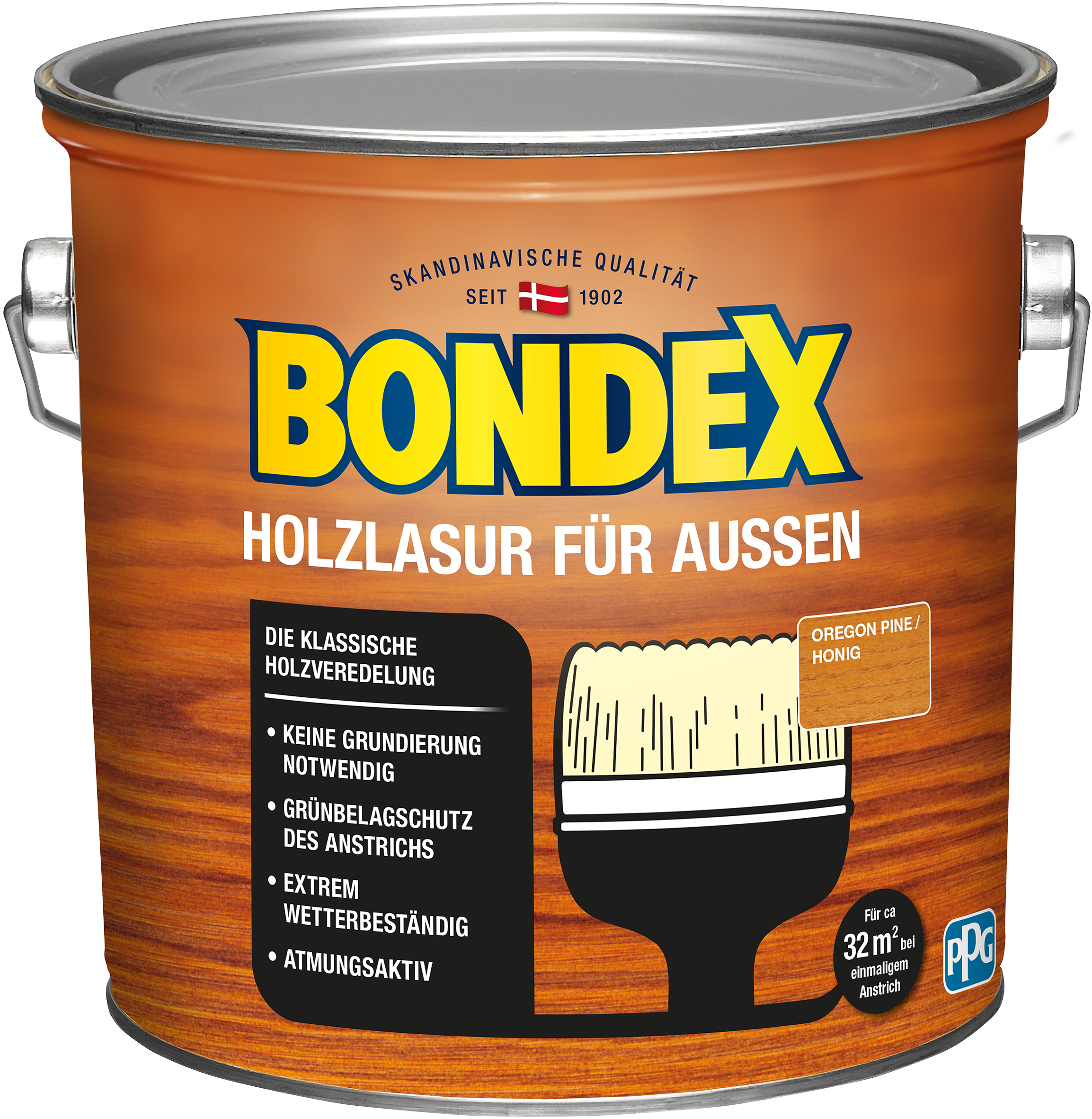 BONDEX Holzlasur für Außen Oregon Pine 2,50l