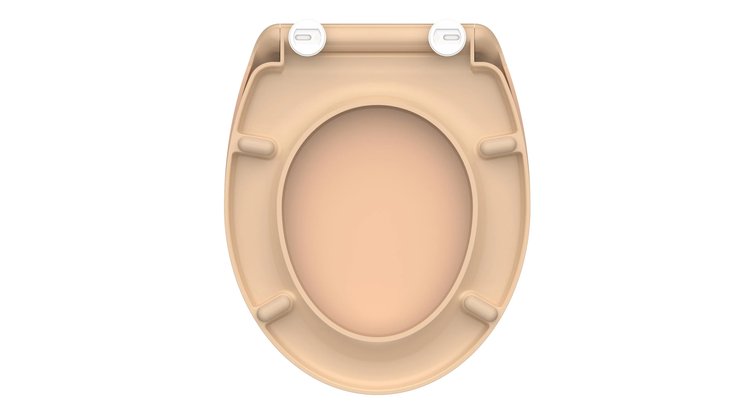 Duroplast WC-Sitz BEIGE, mit Absenkautomatik und Schnellverschluss