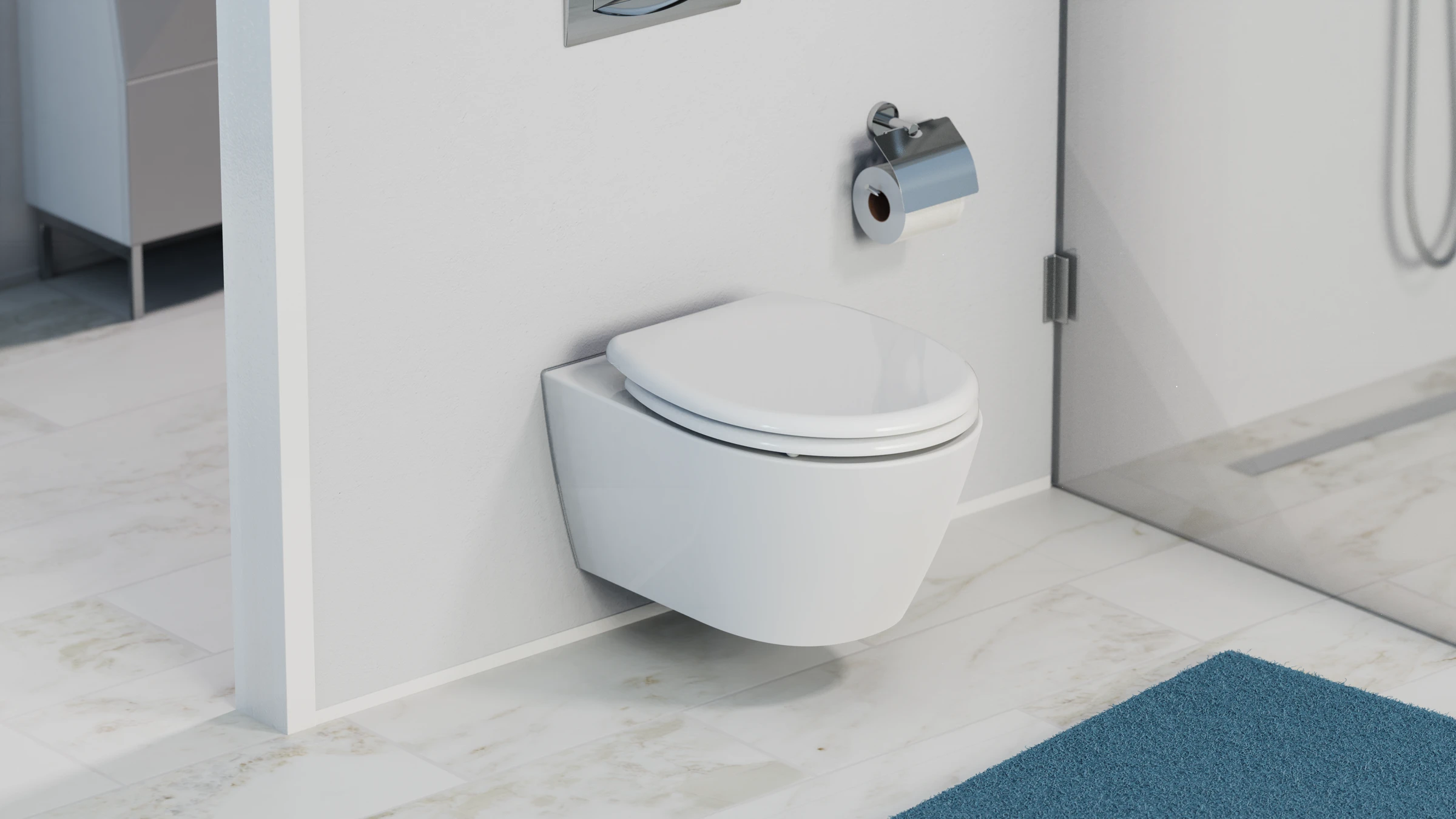 Duroplast WC-Sitz FAMILY WHITE, mit Absenkautomatik und Schnellverschluss