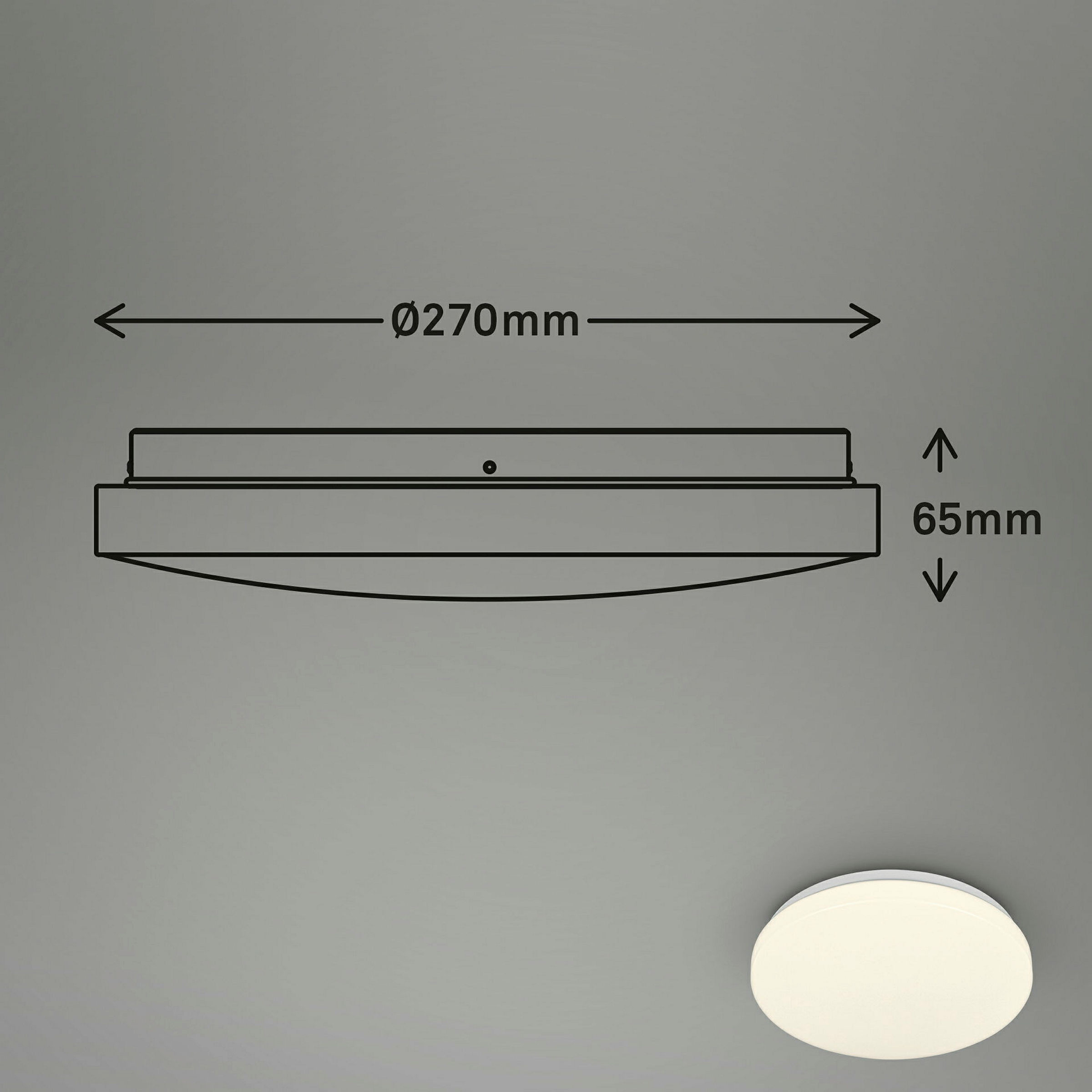 WALK LED ceiling light,sensor,Weiß, LED/13W, IP54
