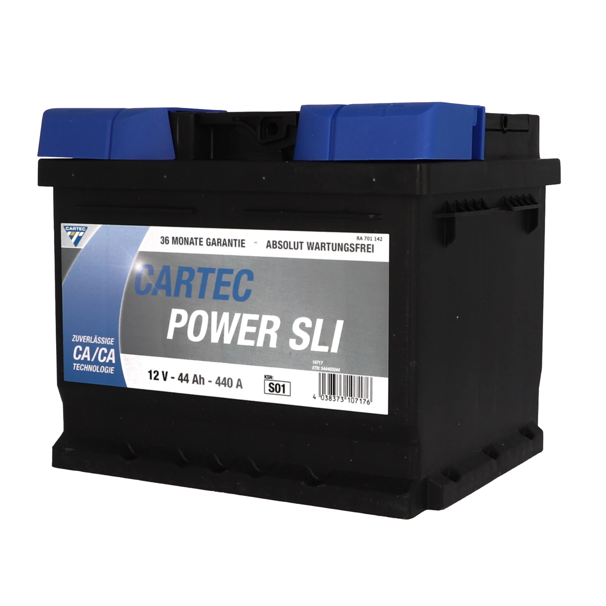 CARTEC PLUS Starterbatterie 44 Ah/ 440 A