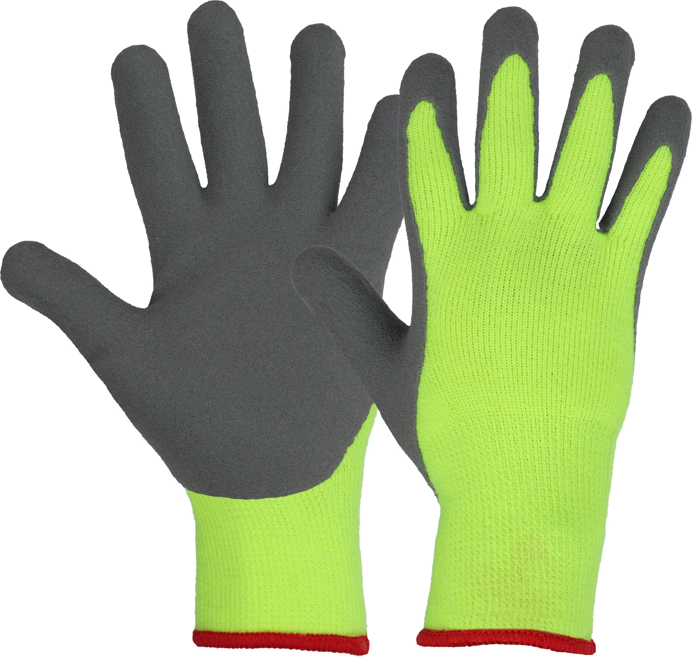 Winterhs. IceGuard Gr. 9/L Strickhs. Latex, neon gelb