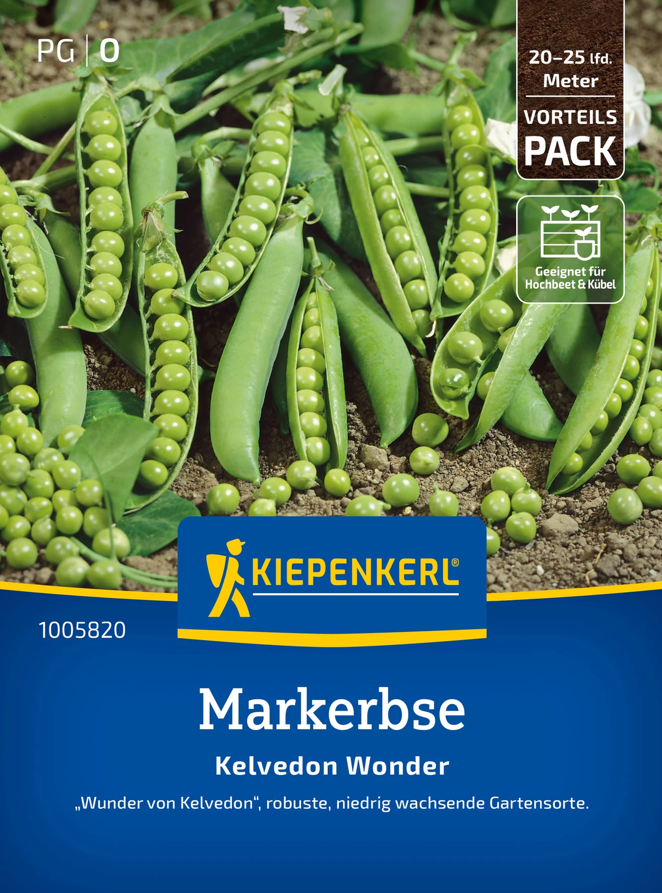 Kiepenkerl Markerbse Kelvedon Wonder, Vorteilspackung