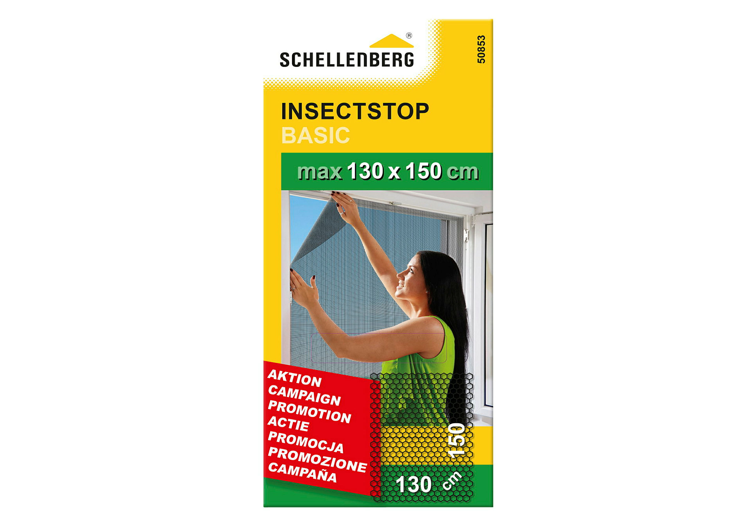 Schellenberg Fliegengitter BASIC, anthrazit, 130 x 150 cm
