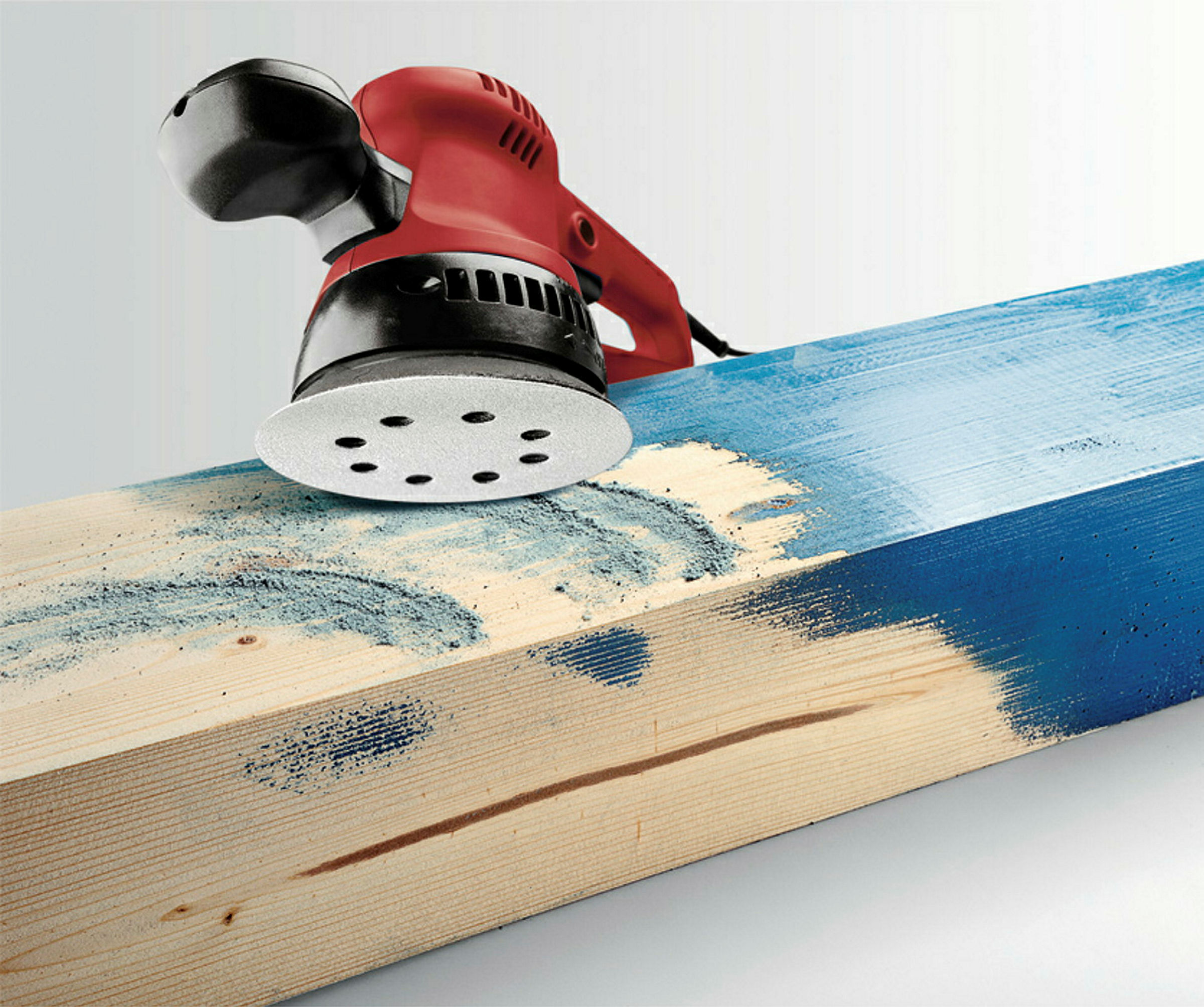 Haft-Schleifscheiben, HOLZ & LACK, Silberschliff, Ø 125 mm, gelocht, K 120