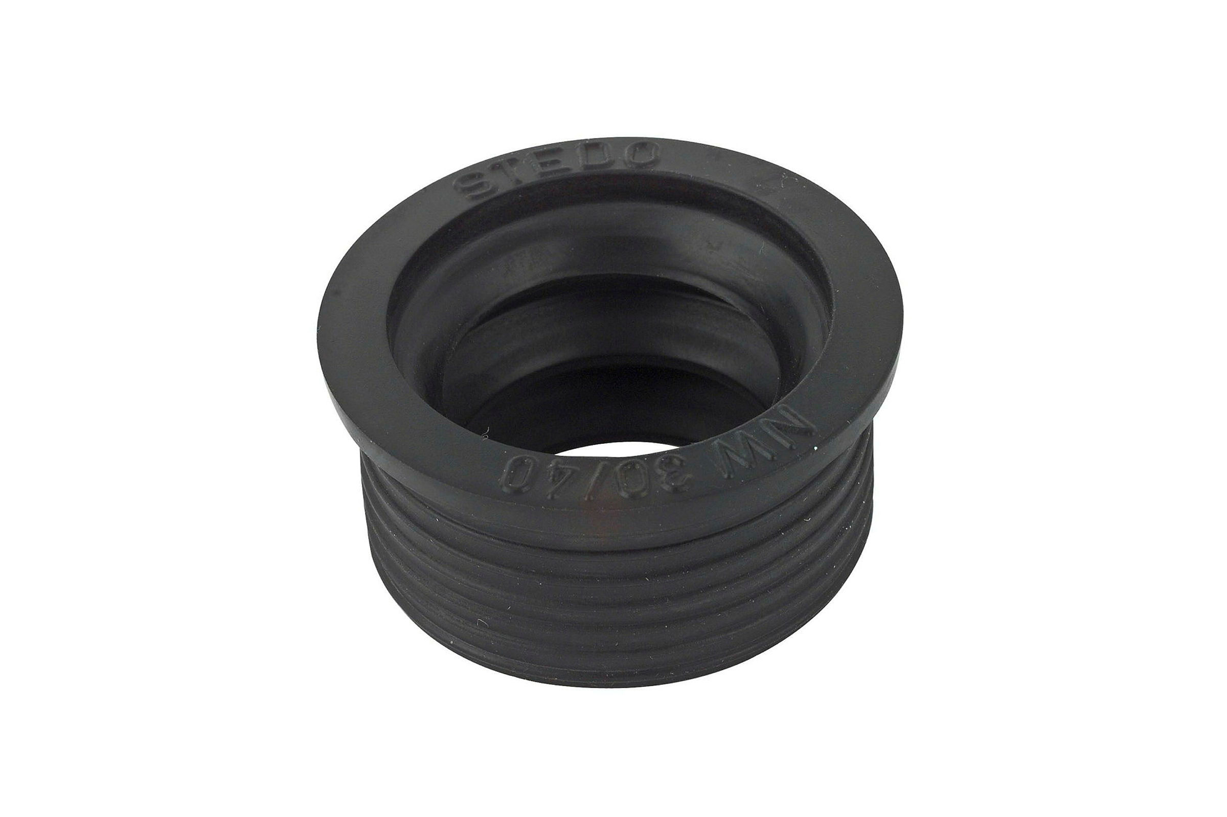 Ablaufverbinder kurz, Gummi, 40 mm x 30 mm, für Siphonabgang