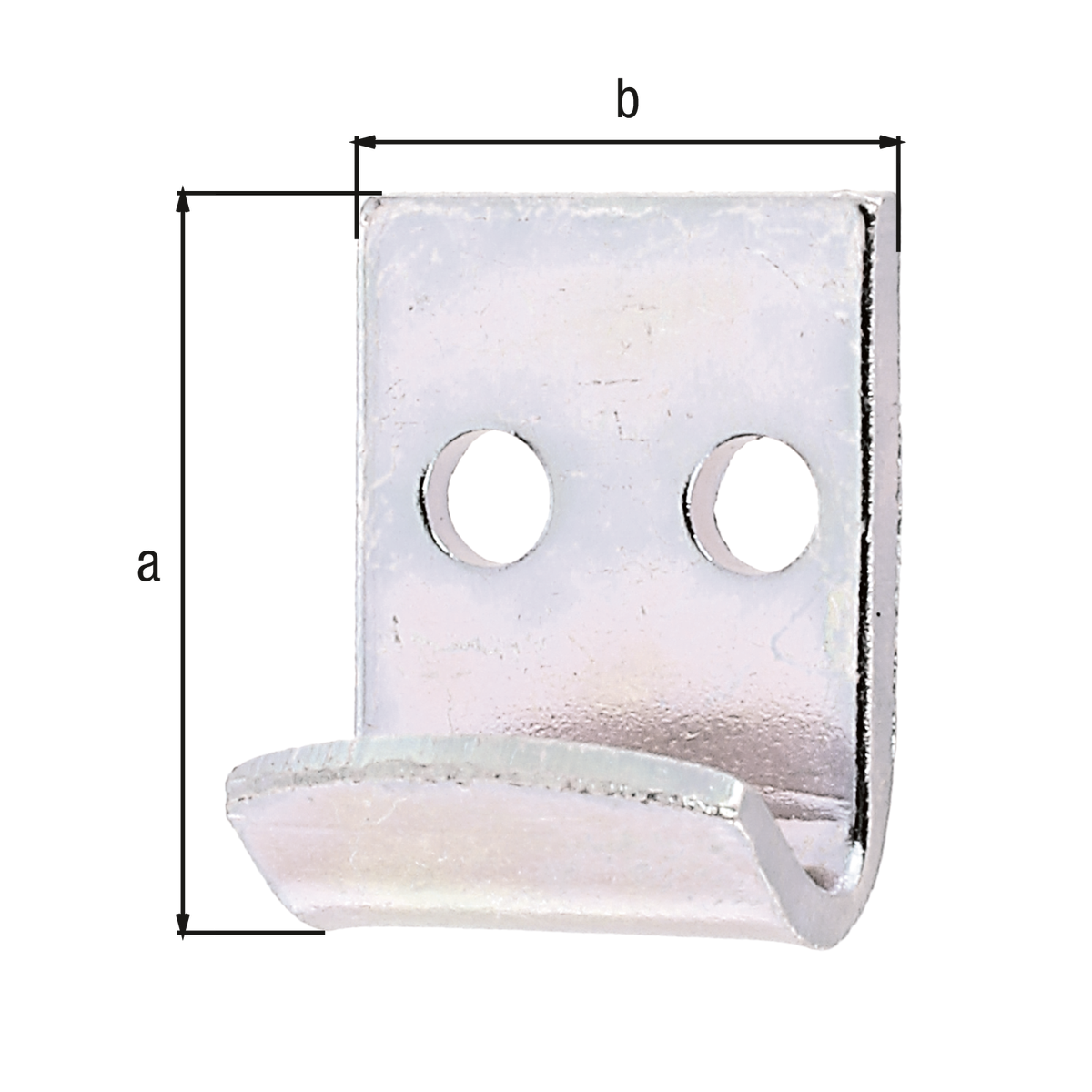 Schließhaken für Kistenverschlüsse gerade 18x23 verzinkt