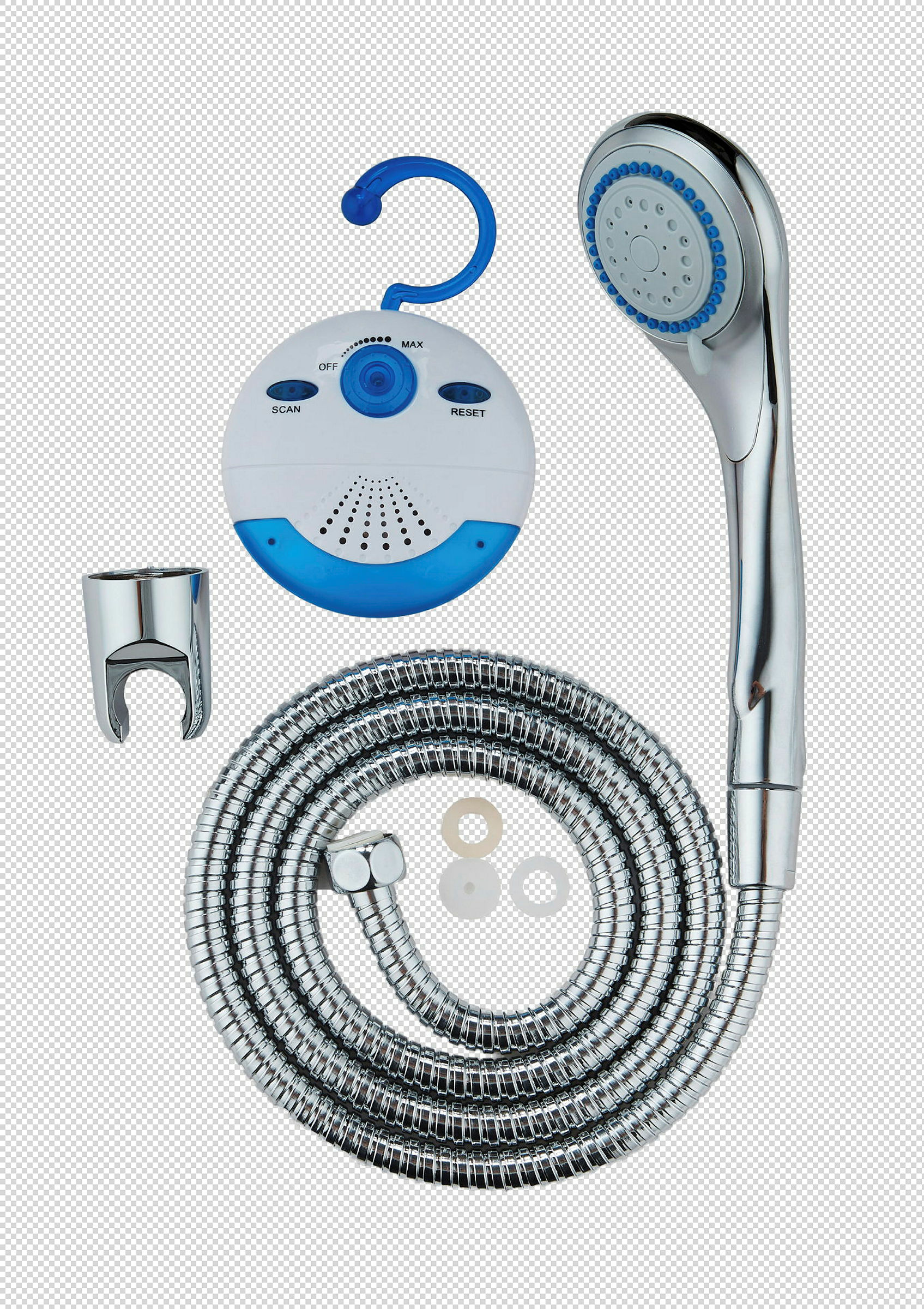 SHOWER&SWING Handbrause-Set, Chrom, mit Duschradio