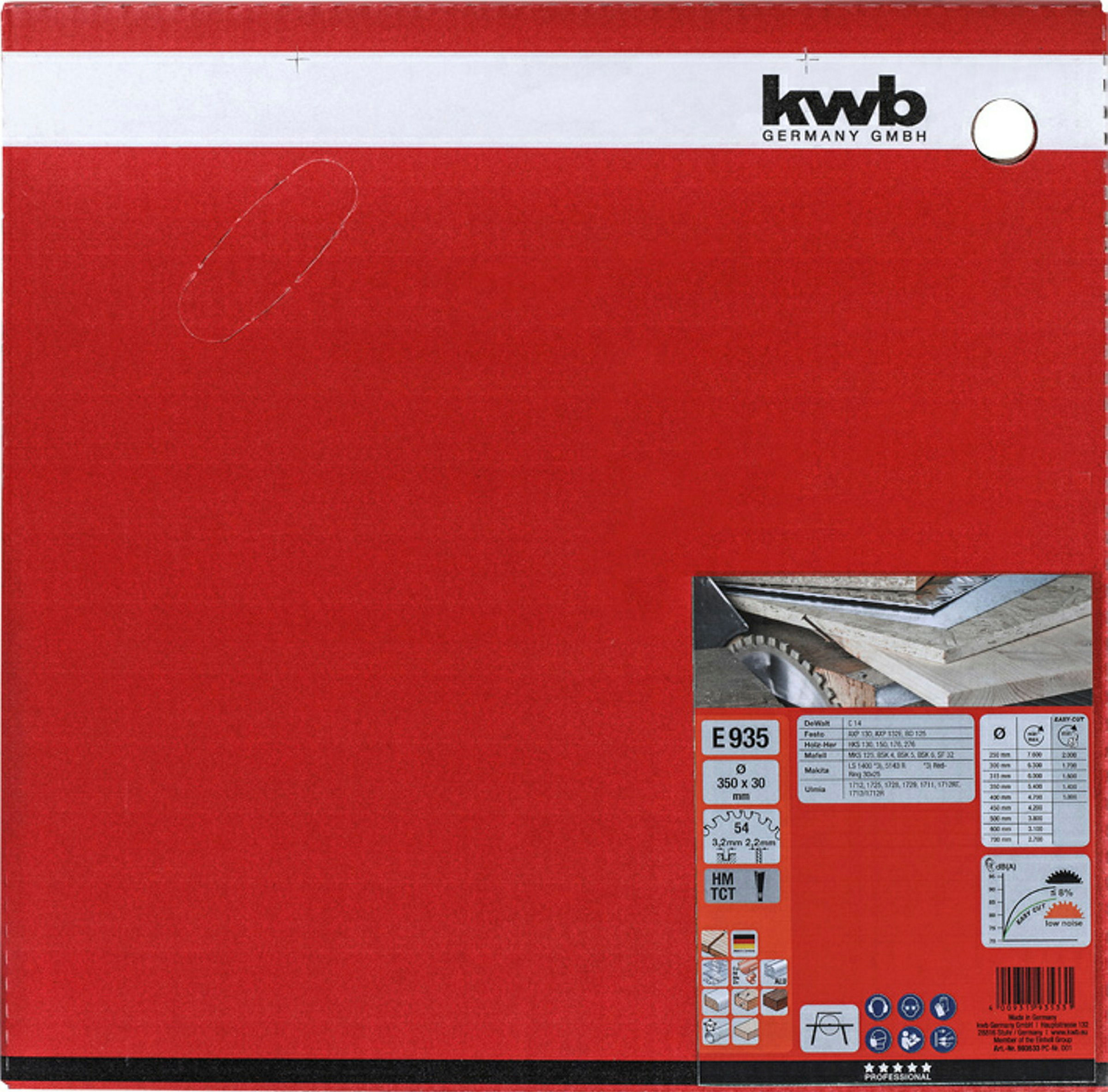 EASY-CUT Kreissägeblätter für Bau- und Tischkreissägen Ø 350 x 30 mm