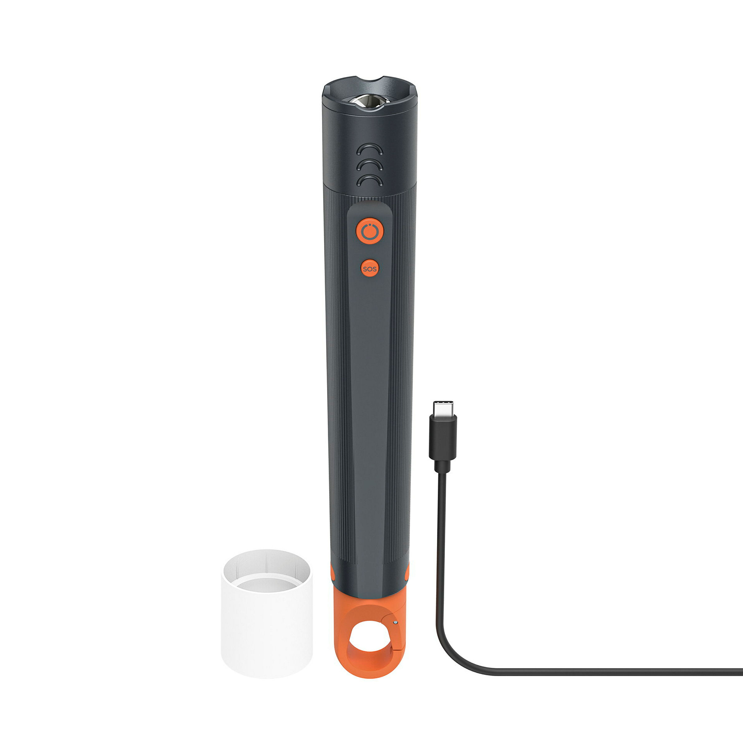 Hama LED-Taschenlampe ''FLX1200-C'', aufladbar, stoßfest, Alu