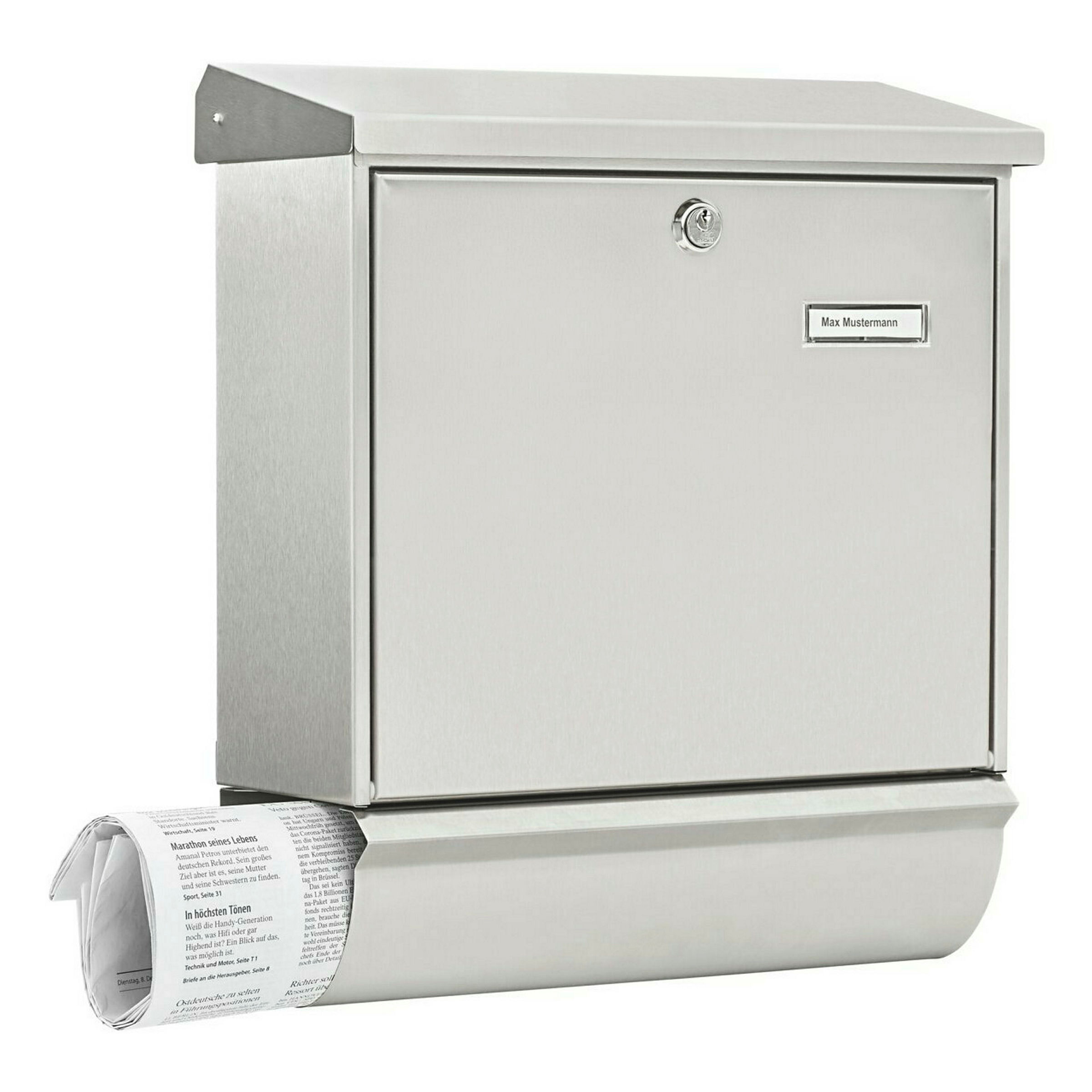 Edelstahl-Briefkasten Comfort-Set 39130 Ni