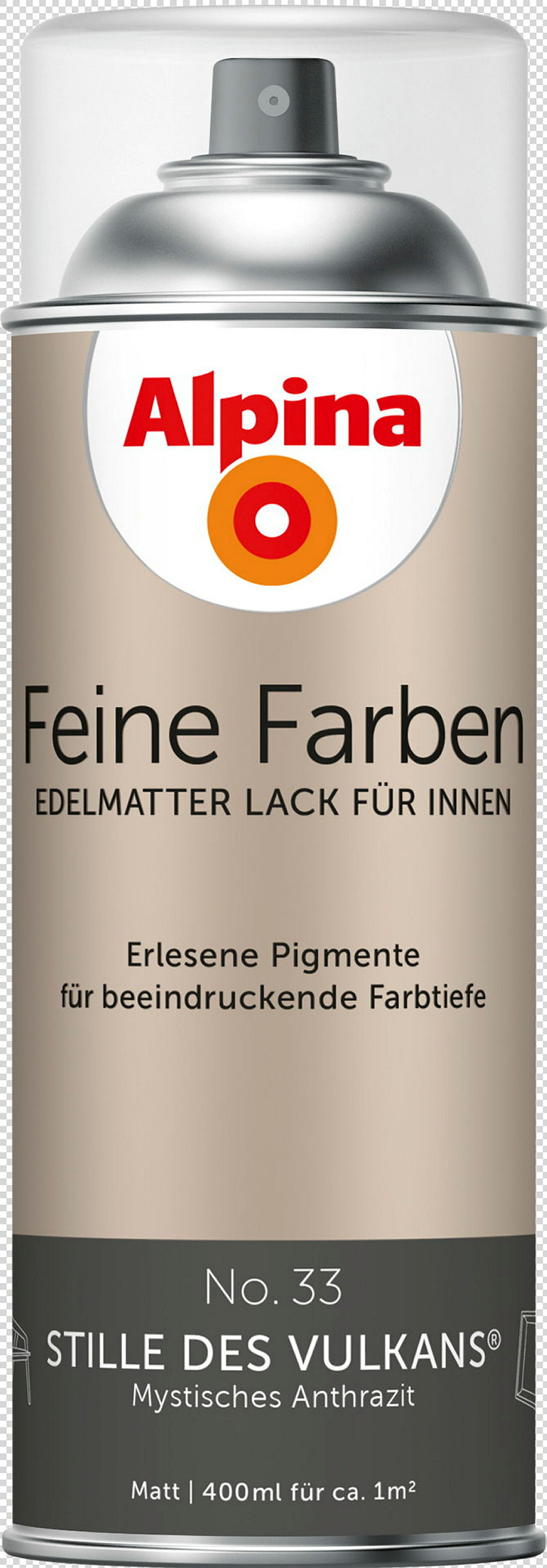 Alpina Feine Farben Sprühlack No. 33 Stille des Vulkans® edelmatt 400ml