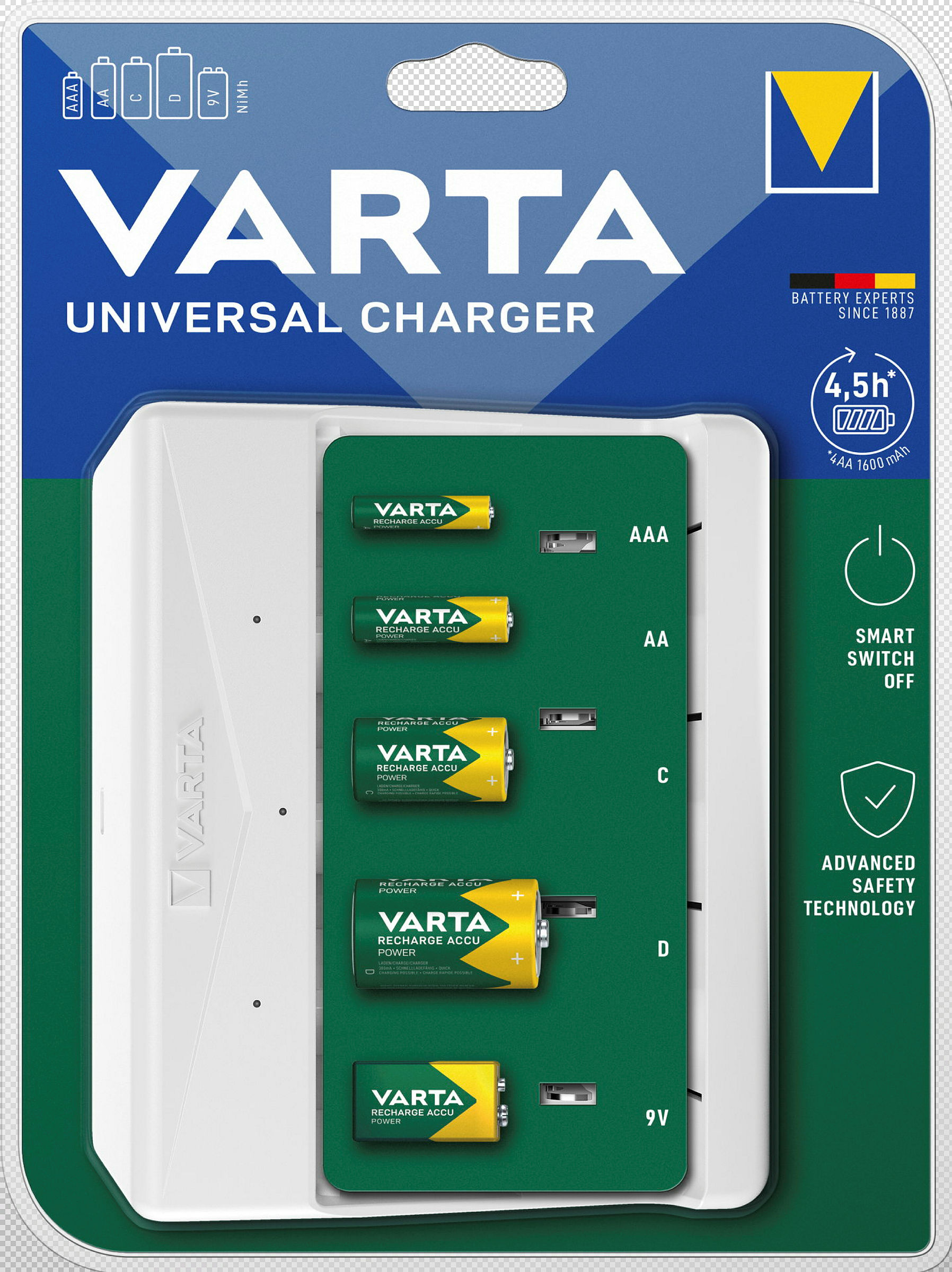 VARTA UNIVERSAL CHARGER 57658 BLI 1