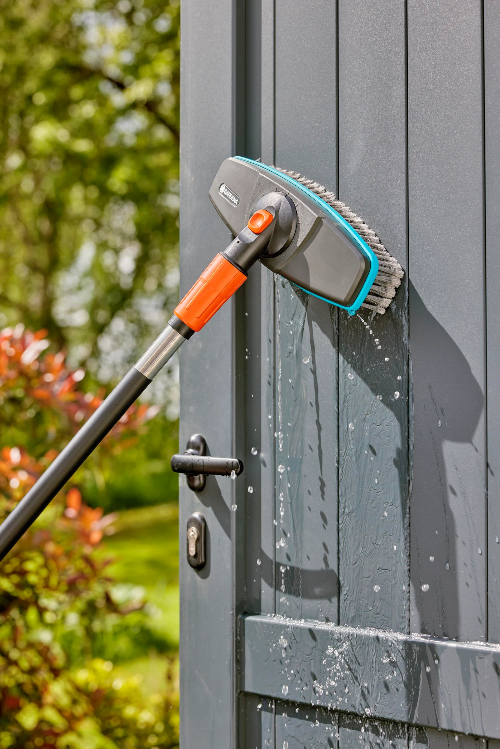 GARDENA Cleansystem Wasch-Set mit Stiel soft, für größere und empfindlicher