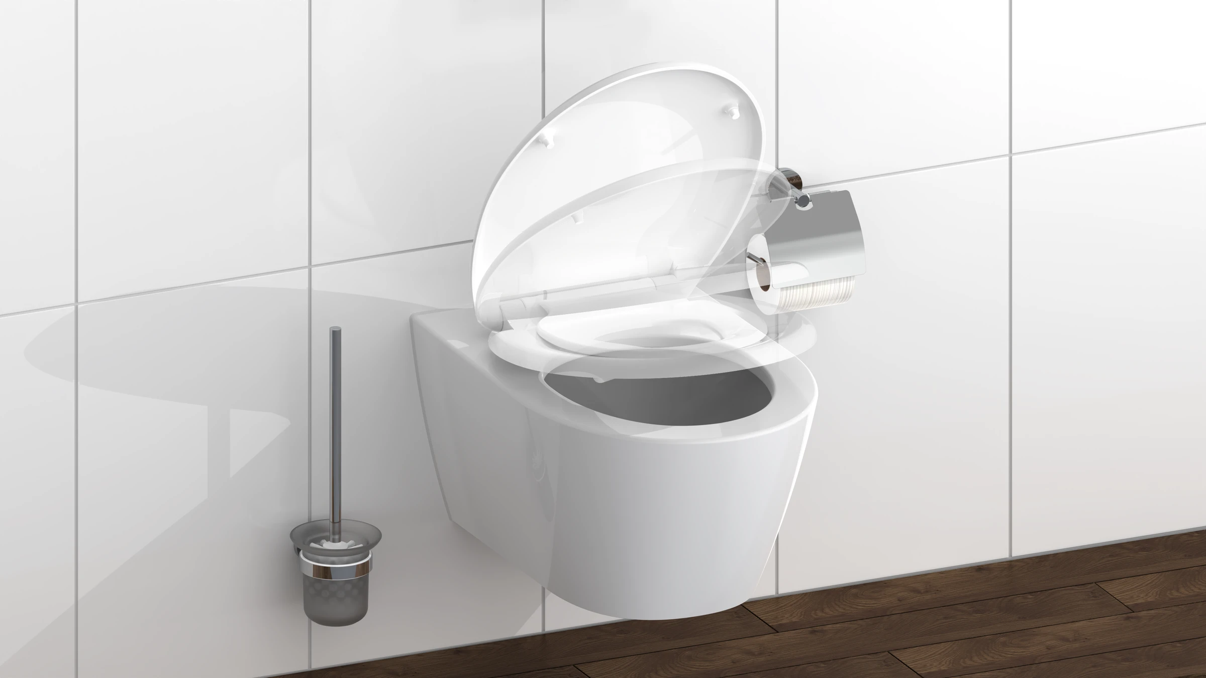 Duroplast WC-Sitz FAMILY WHITE, mit Absenkautomatik und Schnellverschluss