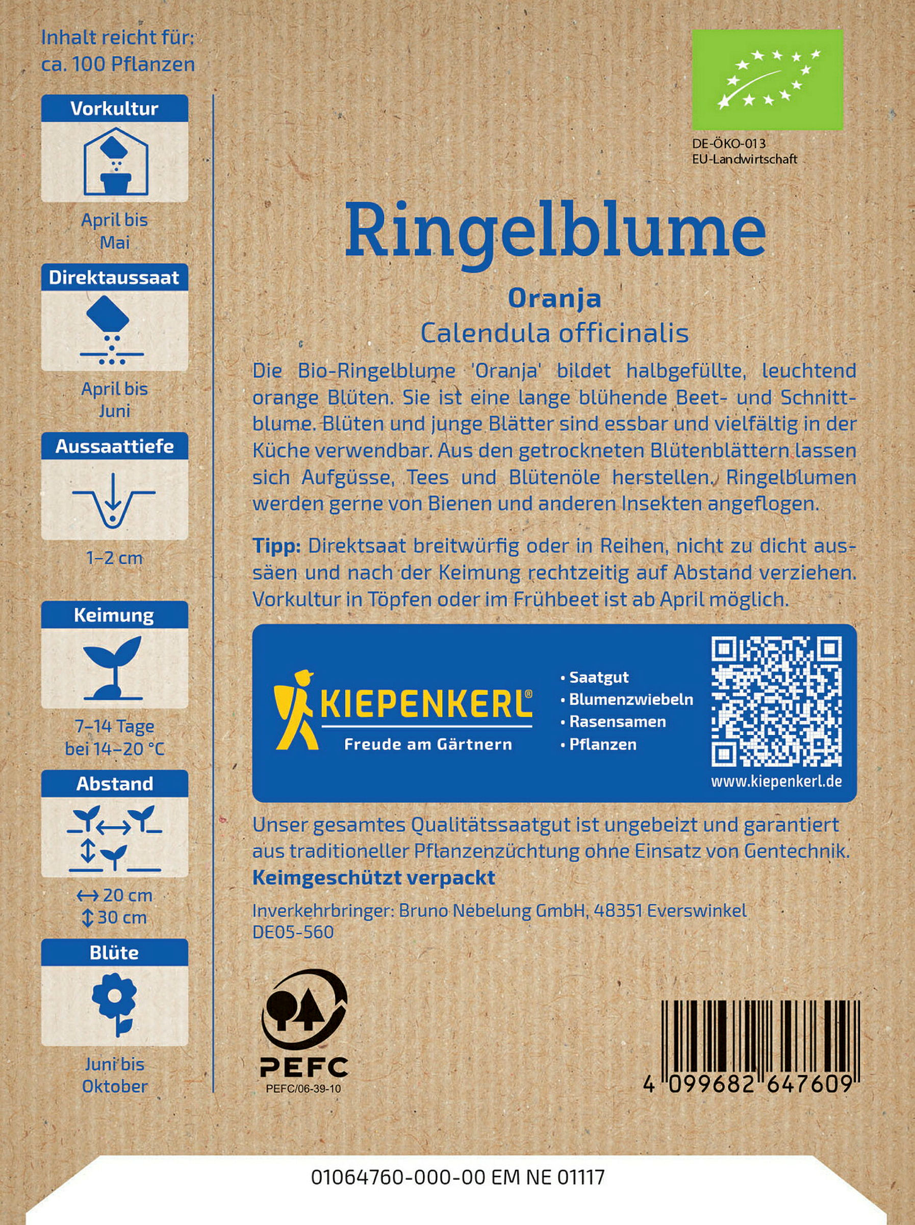 Kiepenkerl BIO Ringelblume Oranja